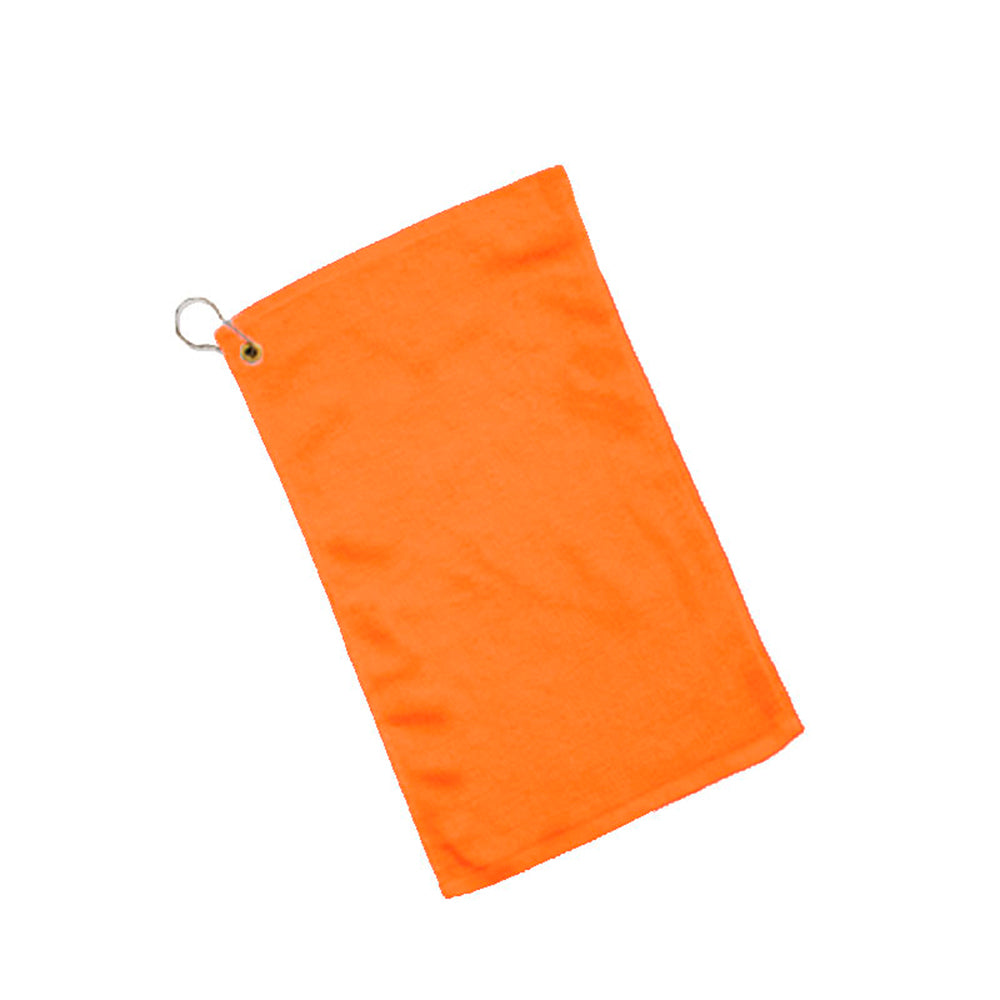 Velour Hemmed Fingertip Towel Decorated