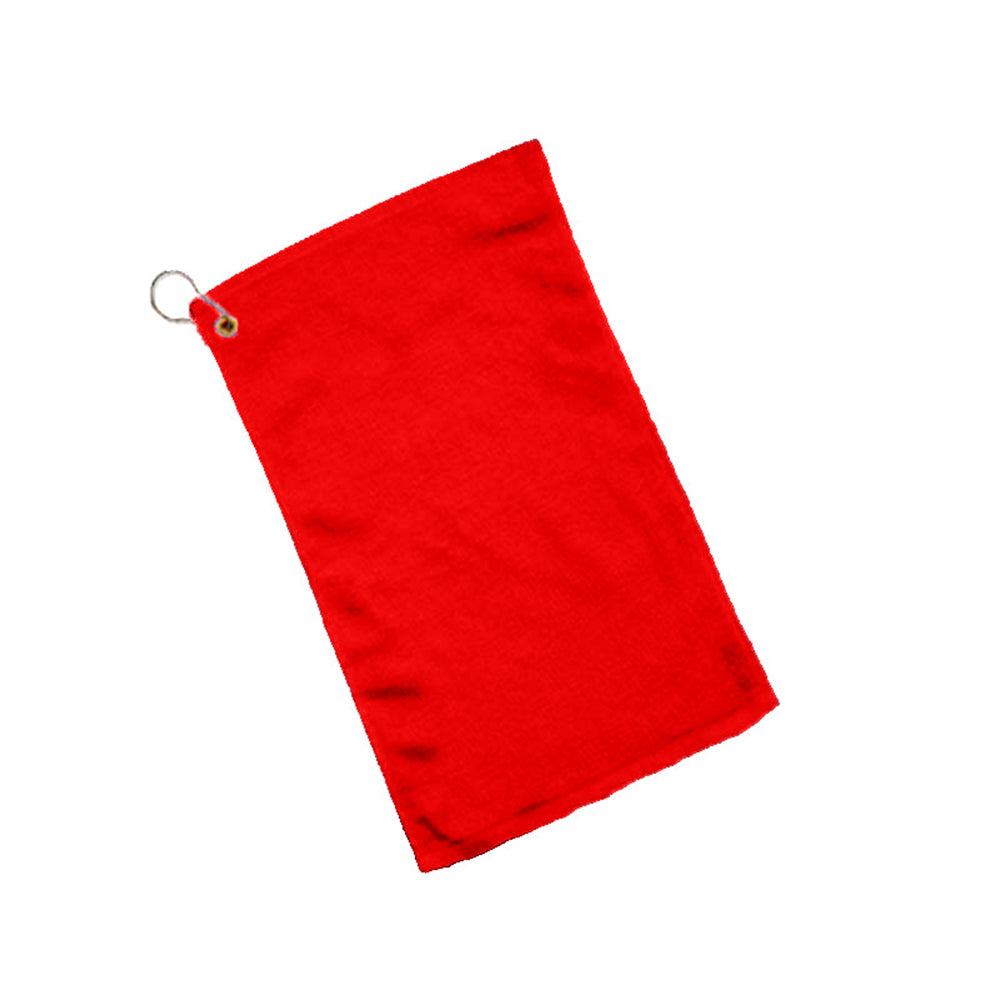 Velour Hemmed Fingertip Towel Decorated