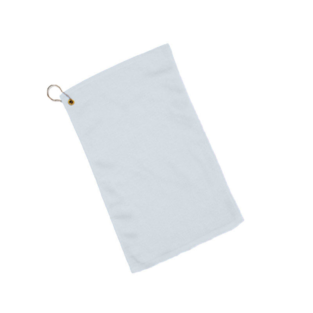 Velour Hemmed Fingertip Towel Decorated