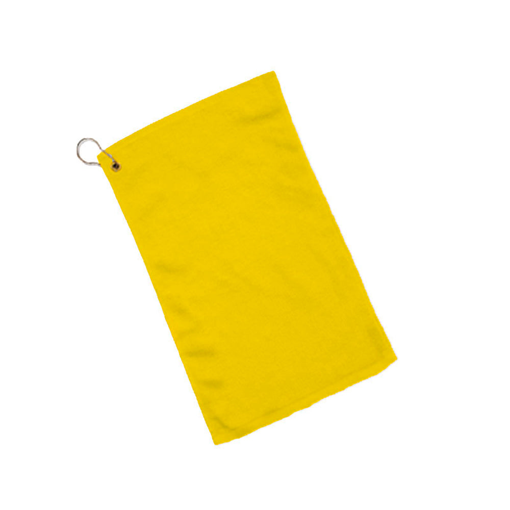 Velour Hemmed Fingertip Towel Decorated