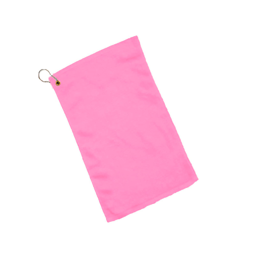 Velour Hemmed Fingertip Towel Decorated