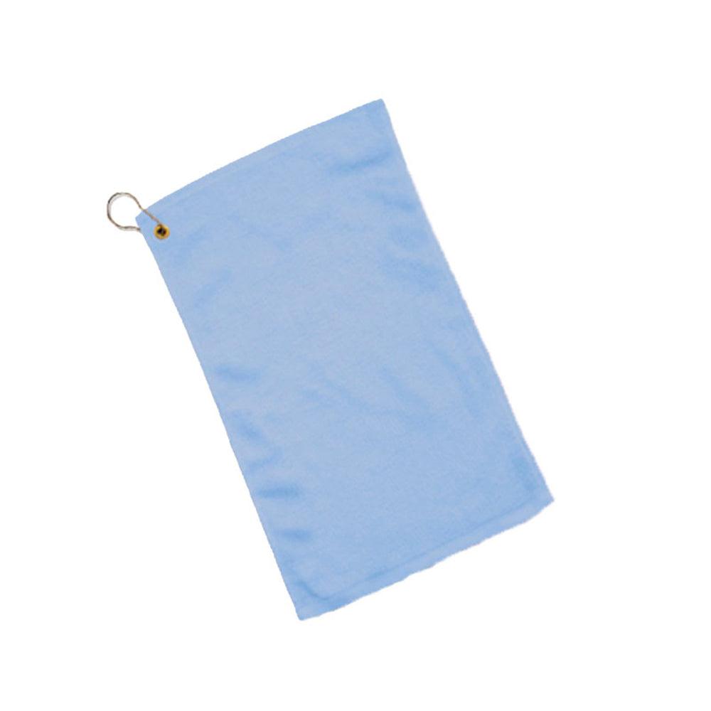 Velour Hemmed Fingertip Towel Decorated