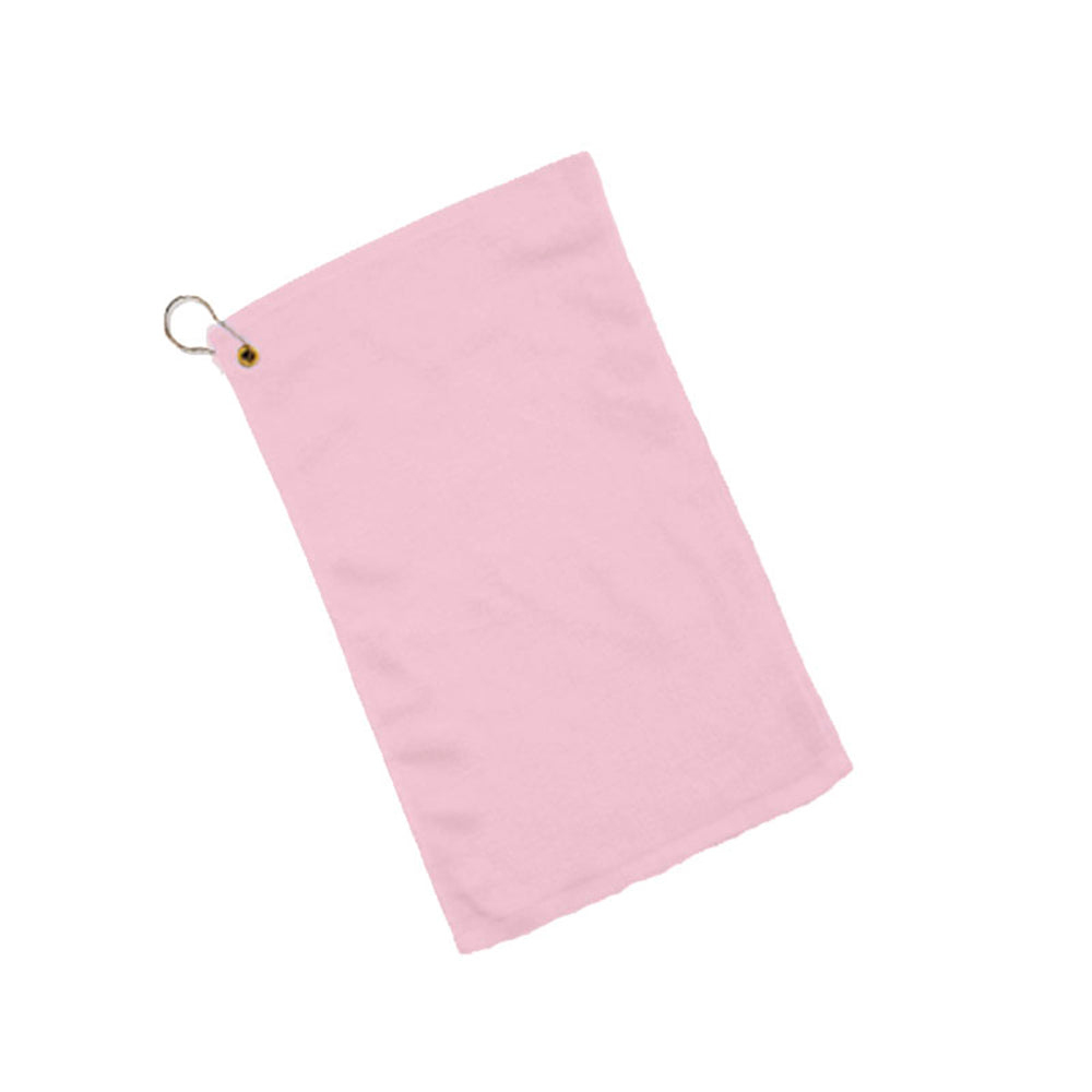Velour Hemmed Fingertip Towel Decorated