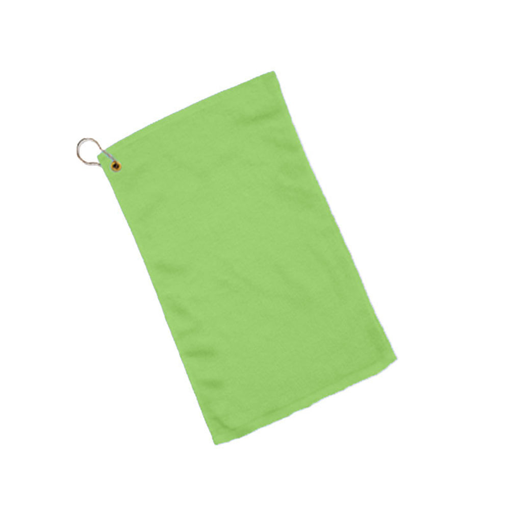 Velour Hemmed Fingertip Towel Decorated