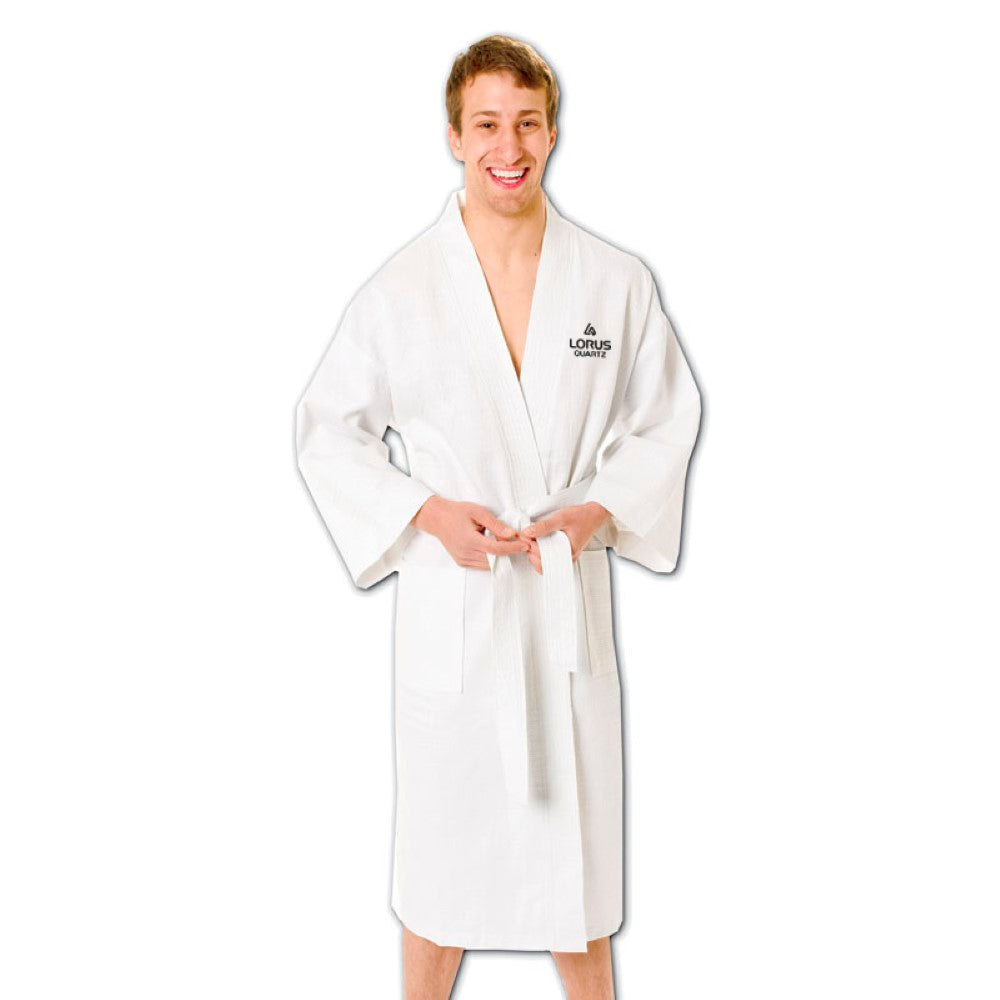 Waffle Weave Bathrobe Embroidered