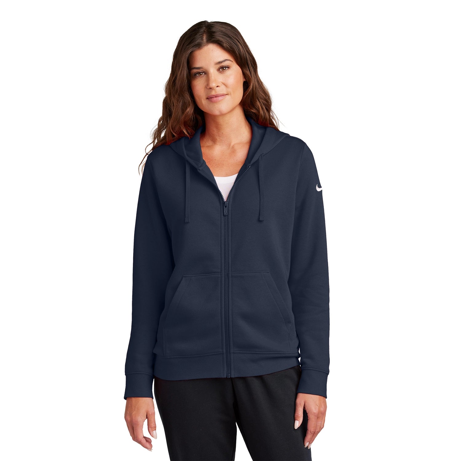 Nike Women's Club Fleece Sleeve Swoosh FullZip Hoodie