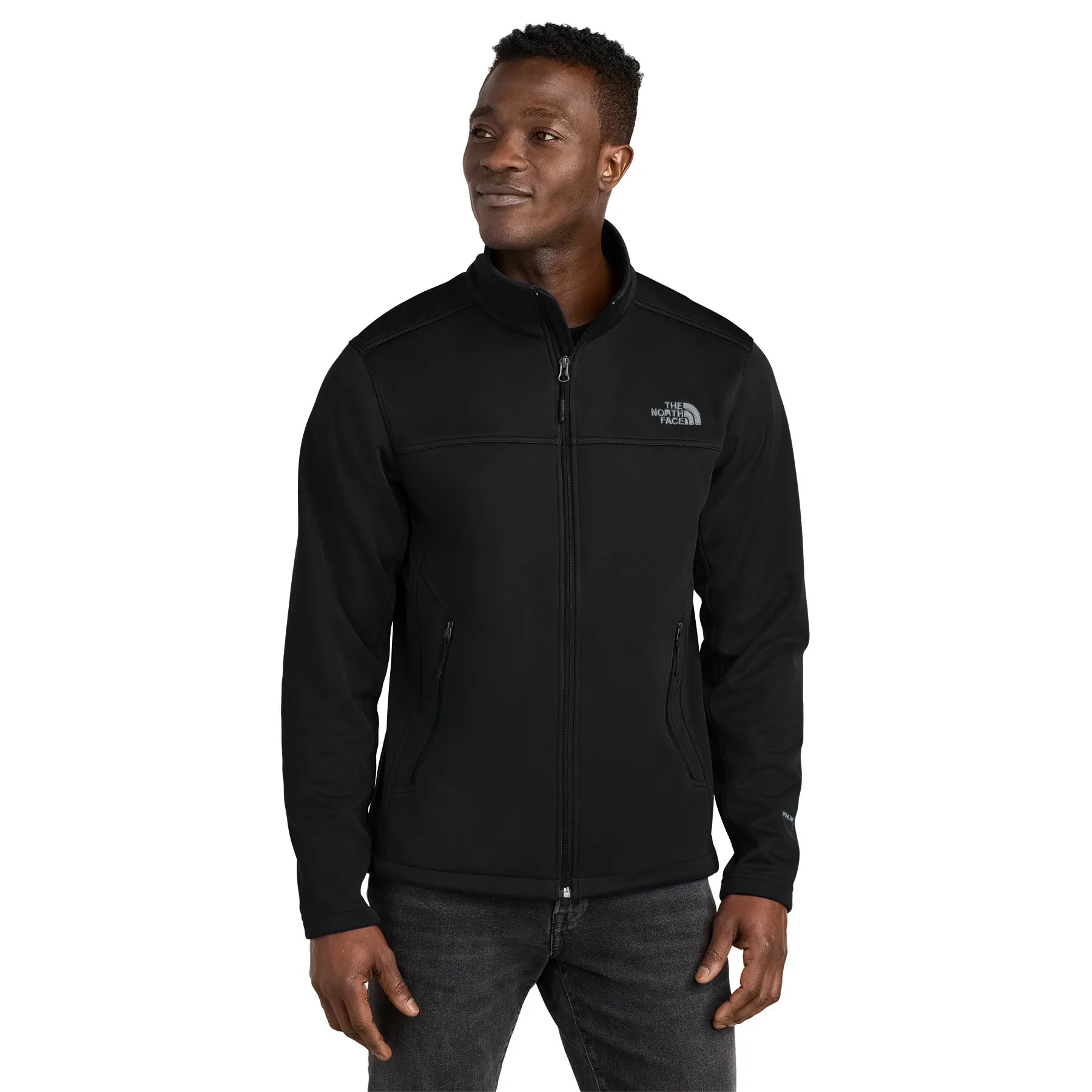 The North Face Chest Logo Ridgewall Soft Shell Embroidered Jacket - TNF Black