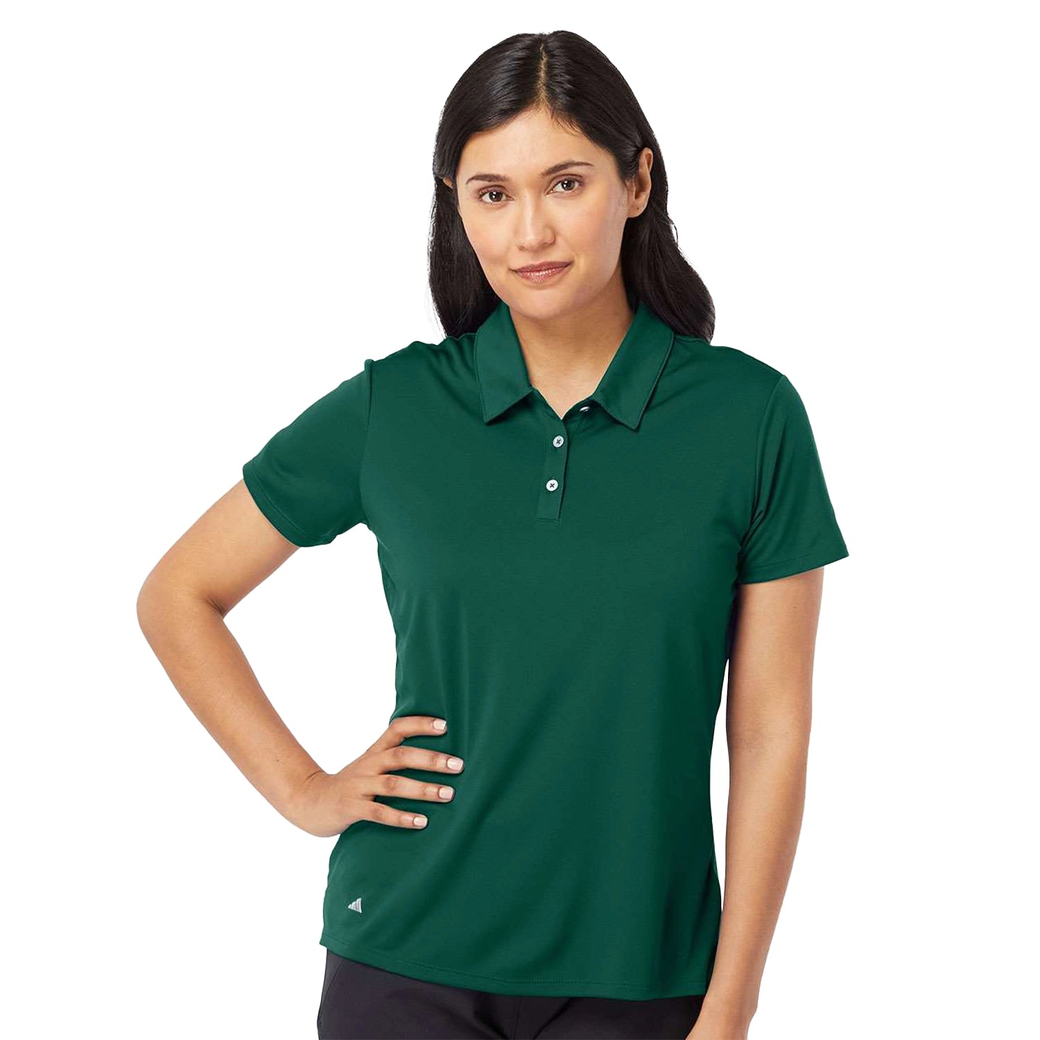 Adidas Women's Performance Embroidered Polo - Collegiate Green