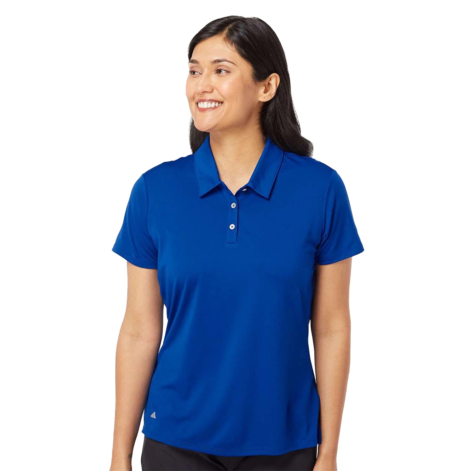 Adidas Women's Performance Embroidered Polo - Collegiate Royal Blue