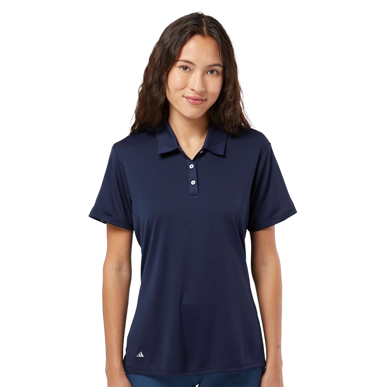 Adidas Women's Performance Embroidered Polo - Navy Blue