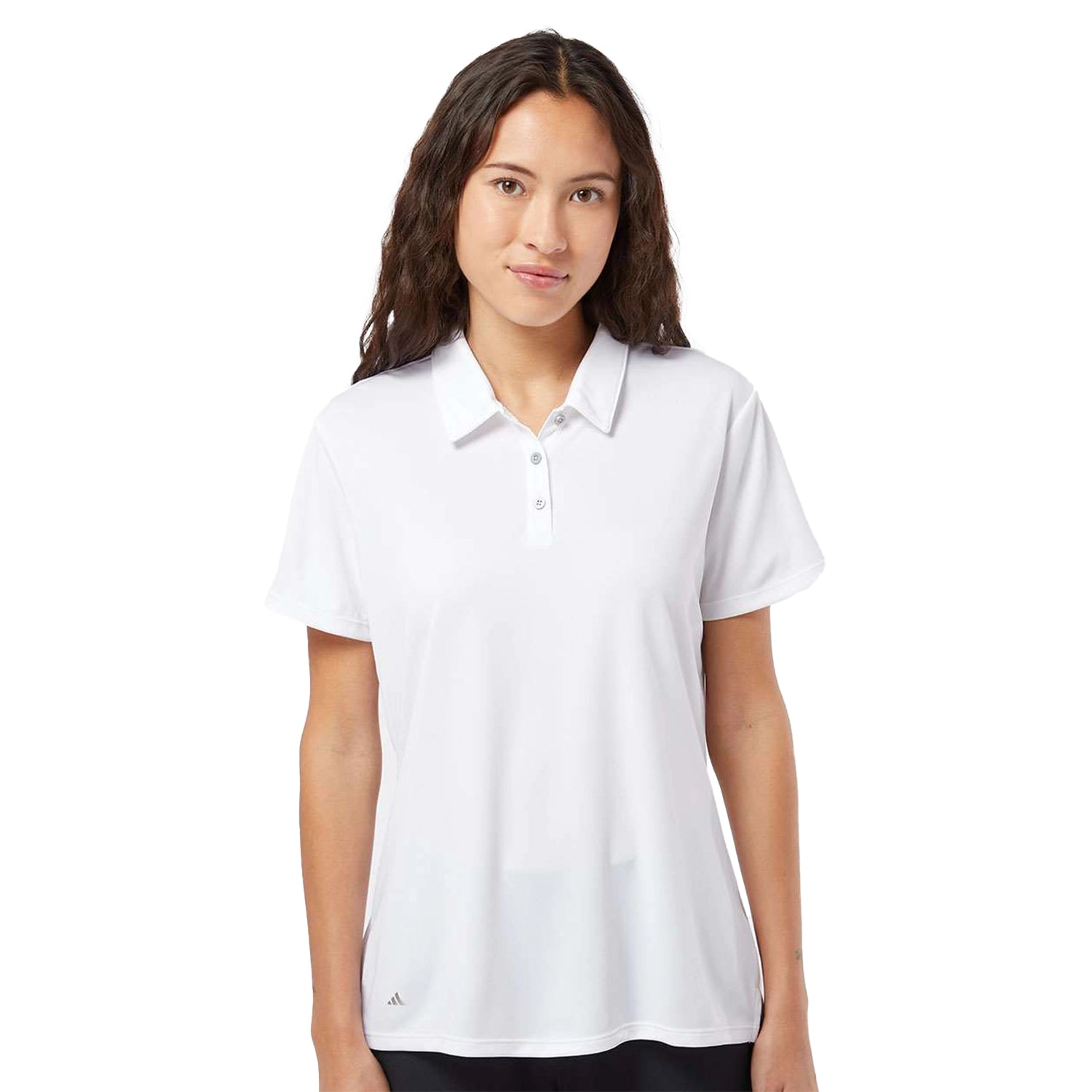 Adidas Women's Performance Embroidered Polo - White