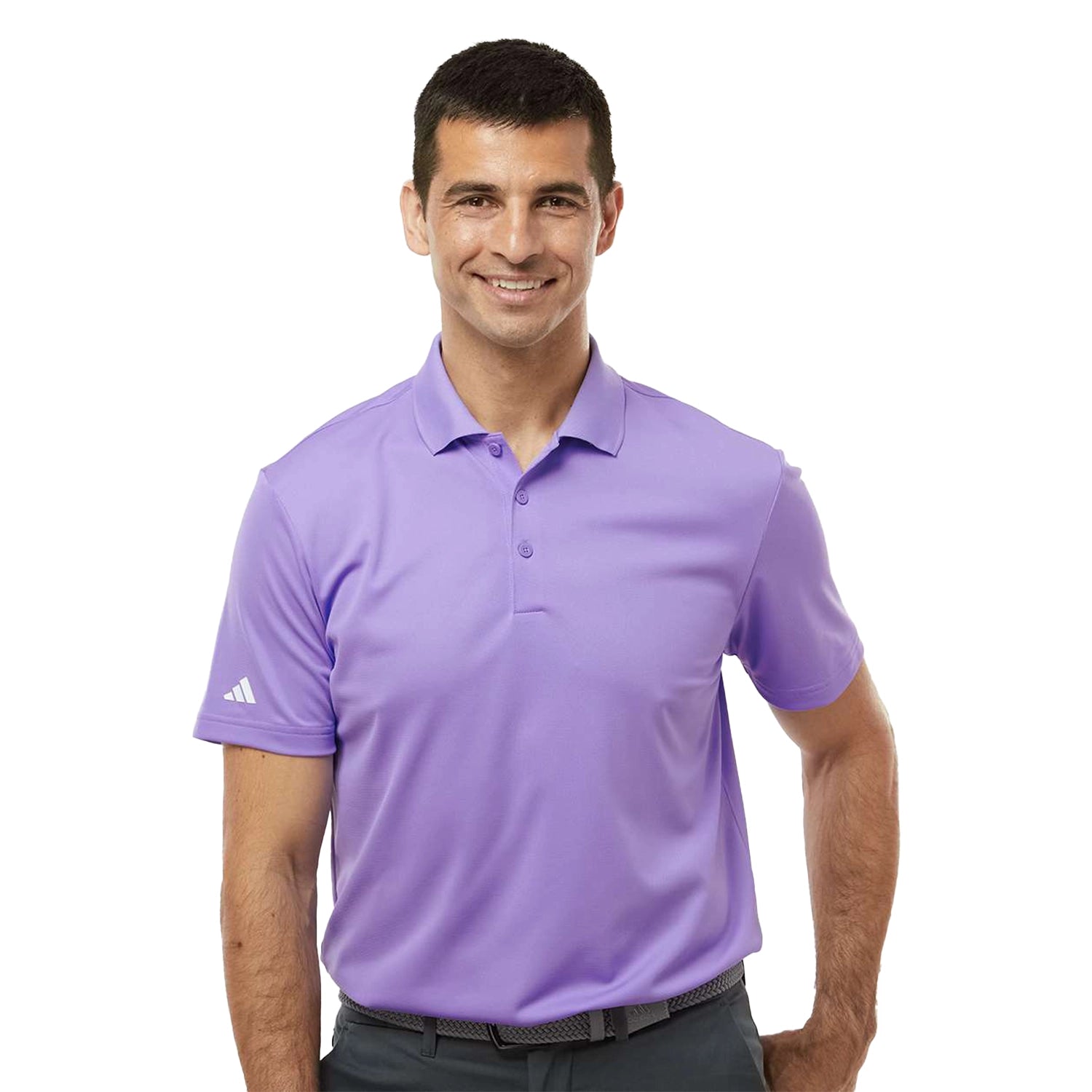 Adidas Adidas Basic Sport Embroidered Polo - Light Flash Purple