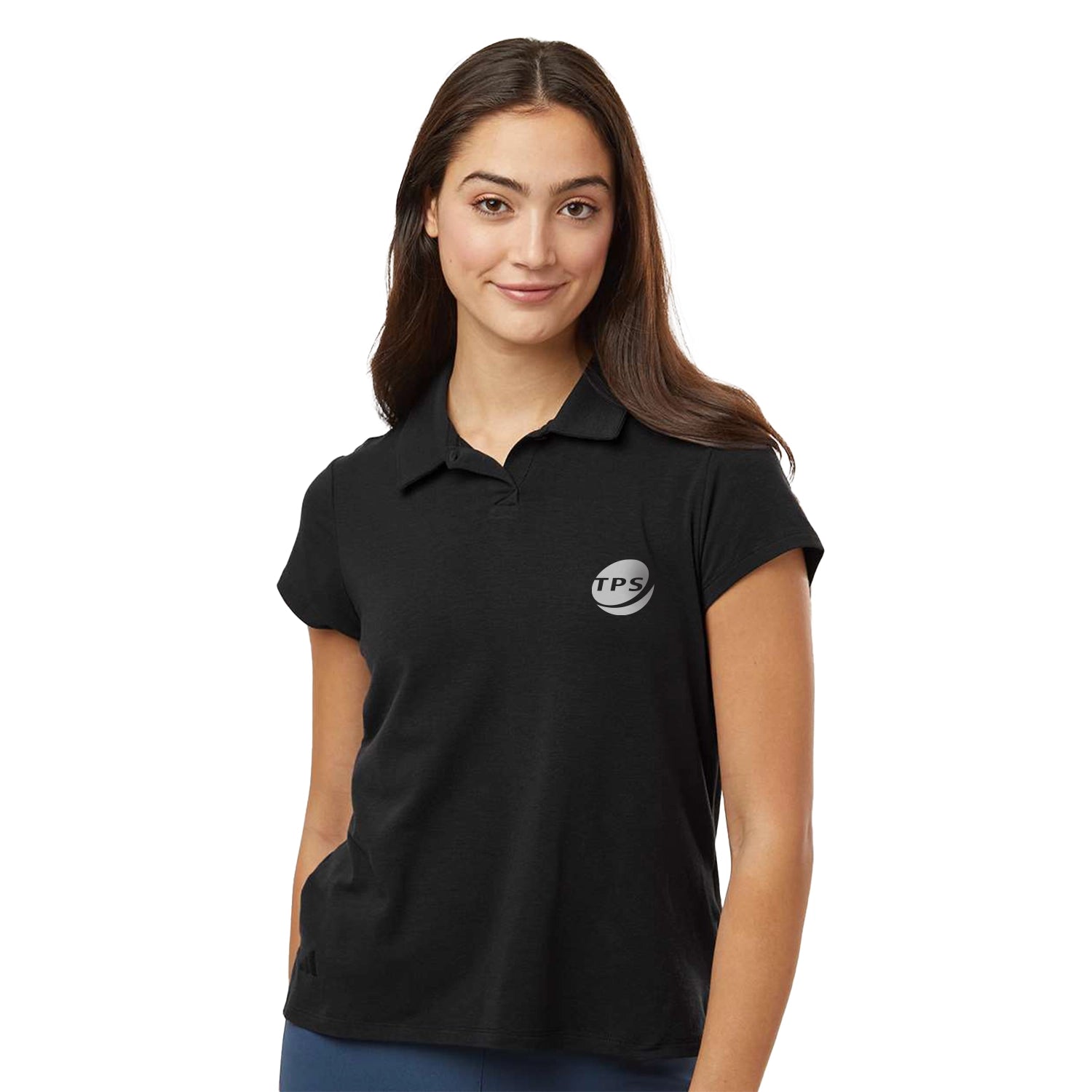 Adidas Women's Blend Embroidered Polo - Black