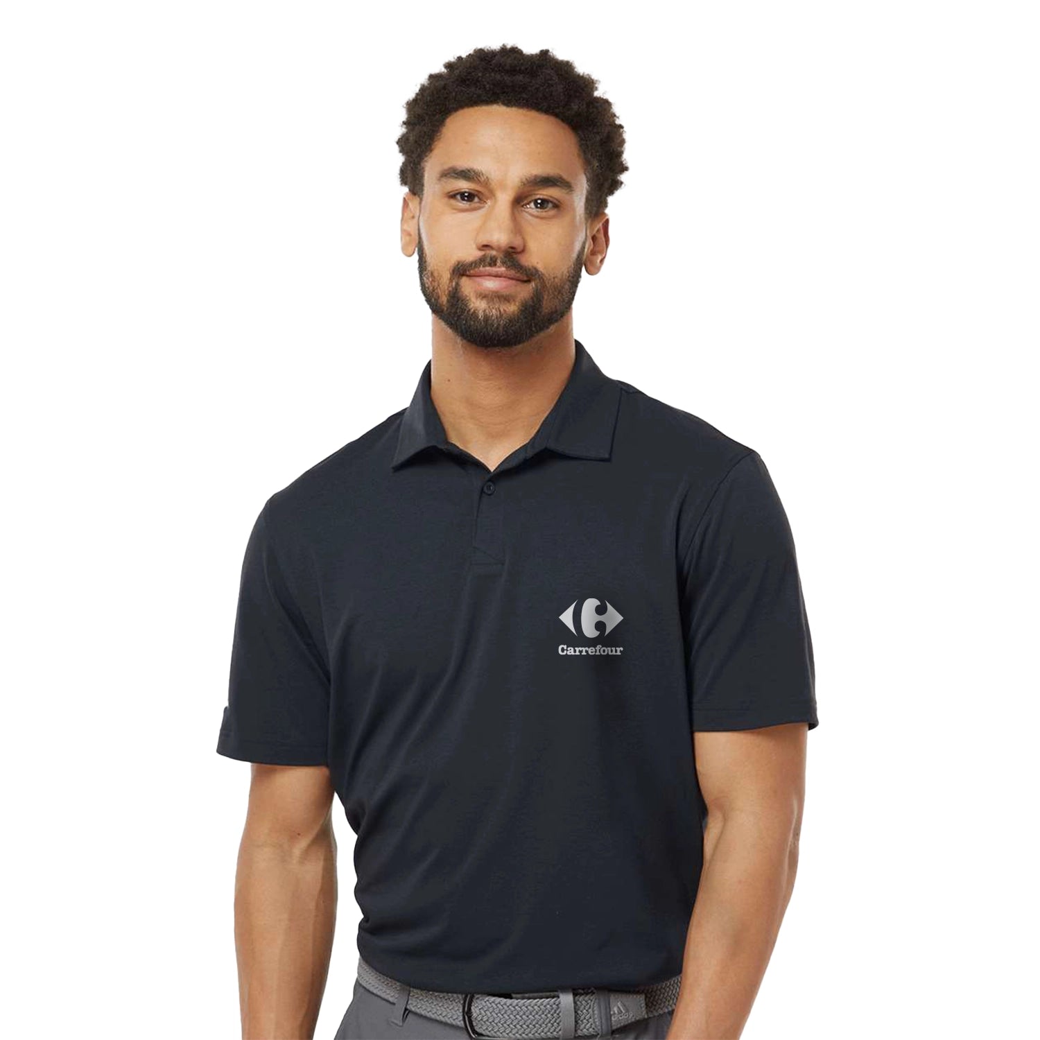 Adidas Adidas Blend Embroidered Polo - Black