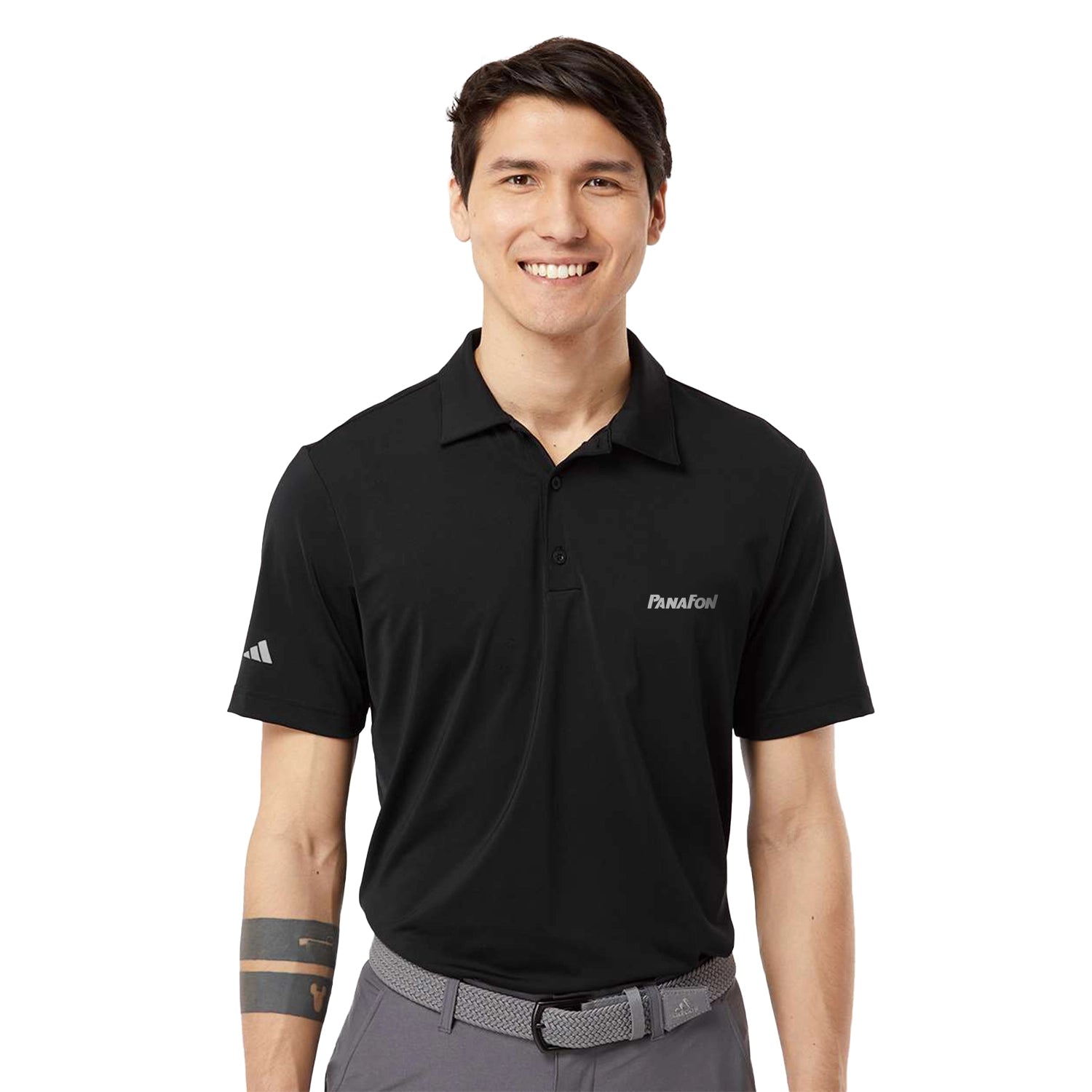 Adidas Ultimate Solid Embroidered Polo - Black