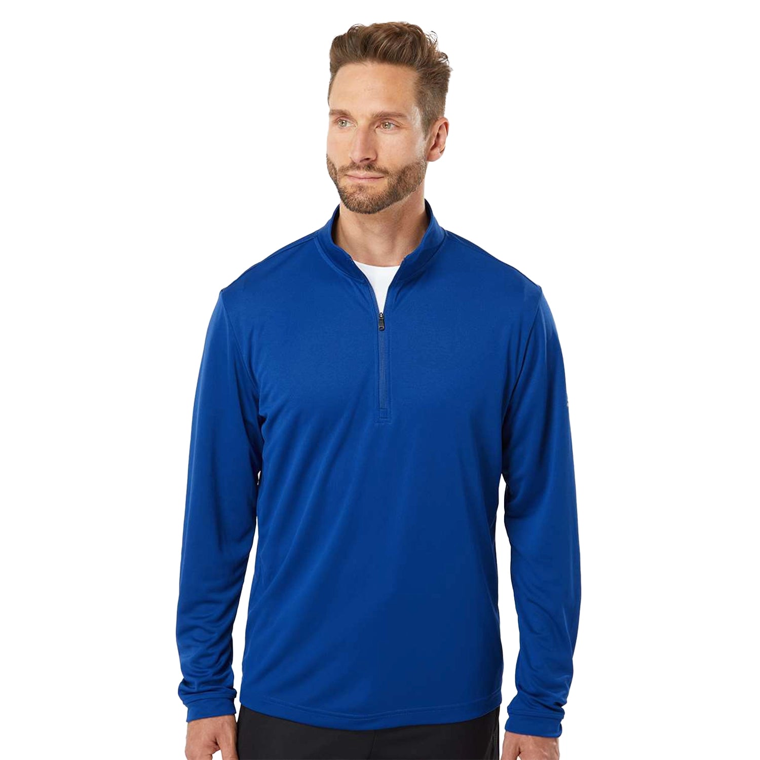 Adidas Lightweight Quarter-Zip Pullover Embroidered - Collegiate Royal Blue
