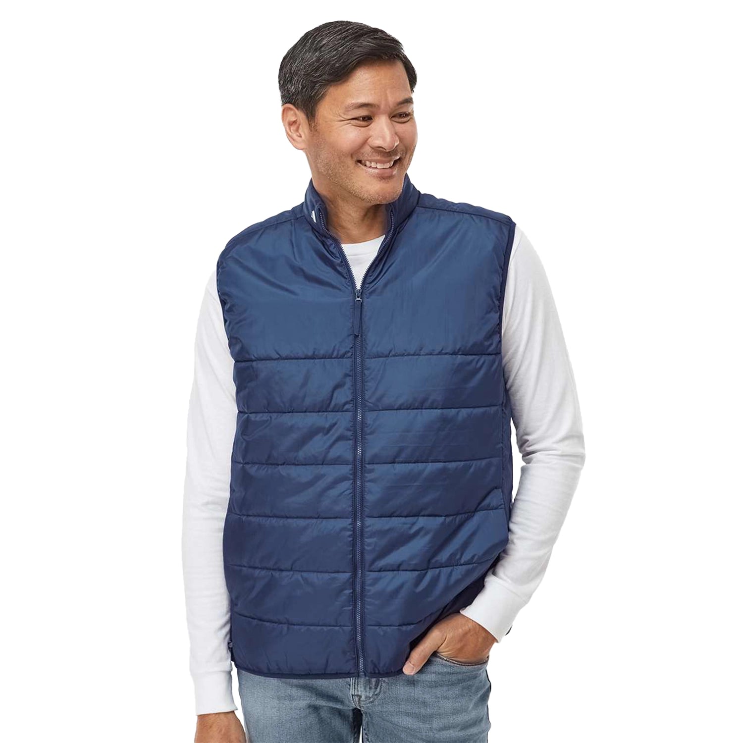 Adidas Puffer Embroidered Vest - Team Navy Blue