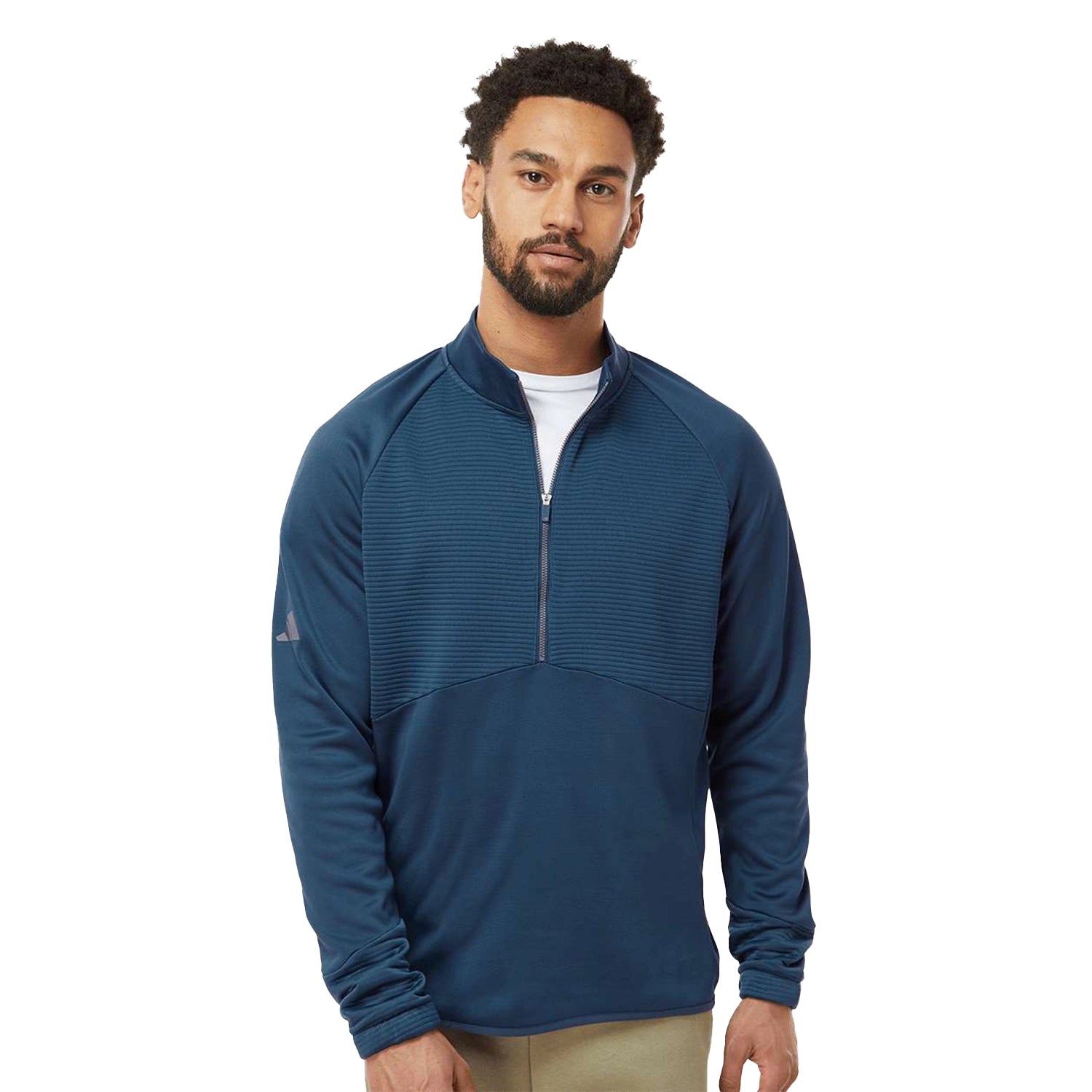 Adidas Quarter-Zip Pullover Embroidered - Crew Navy Blue