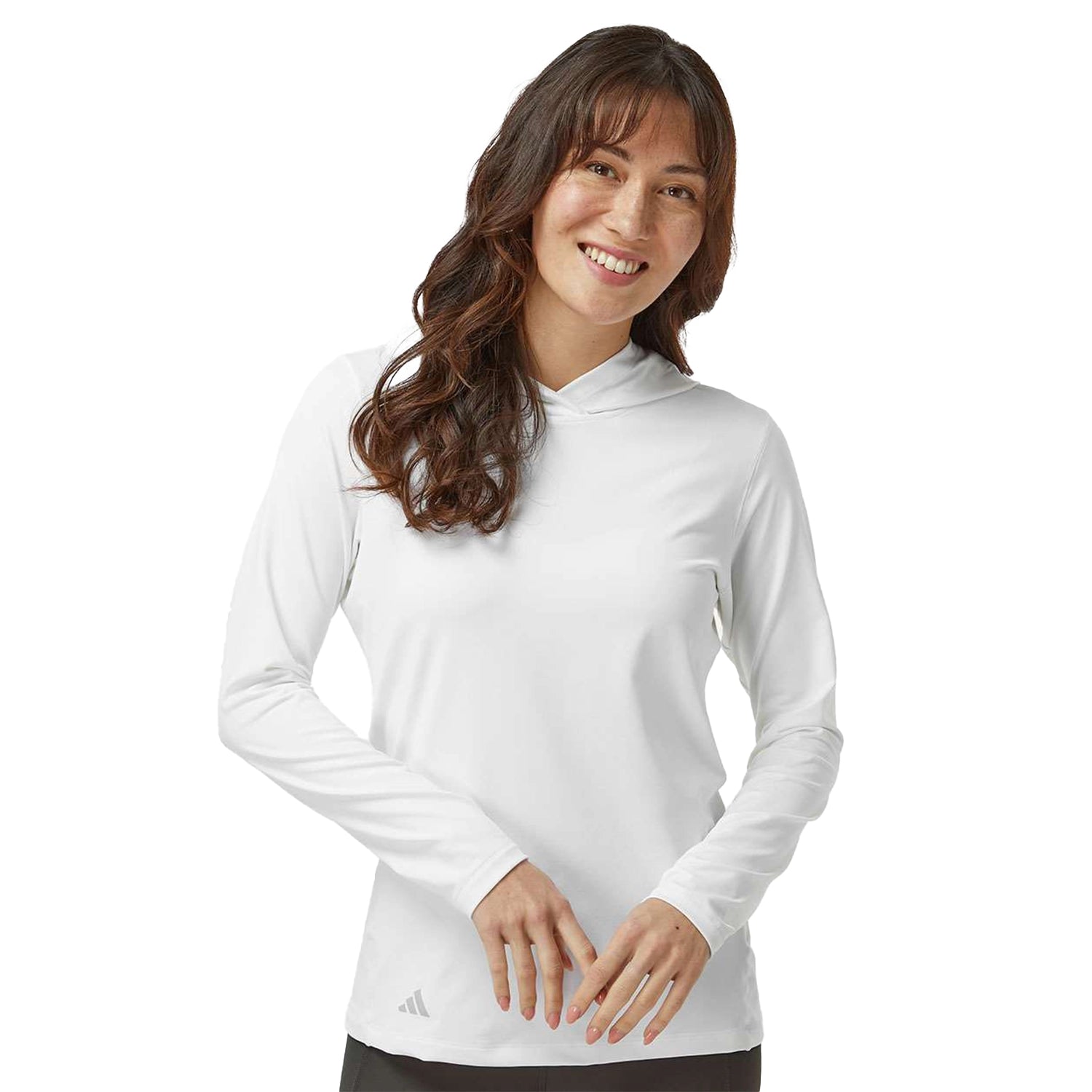 Adidas Women's Performance Hooded Pullover Decorated - White