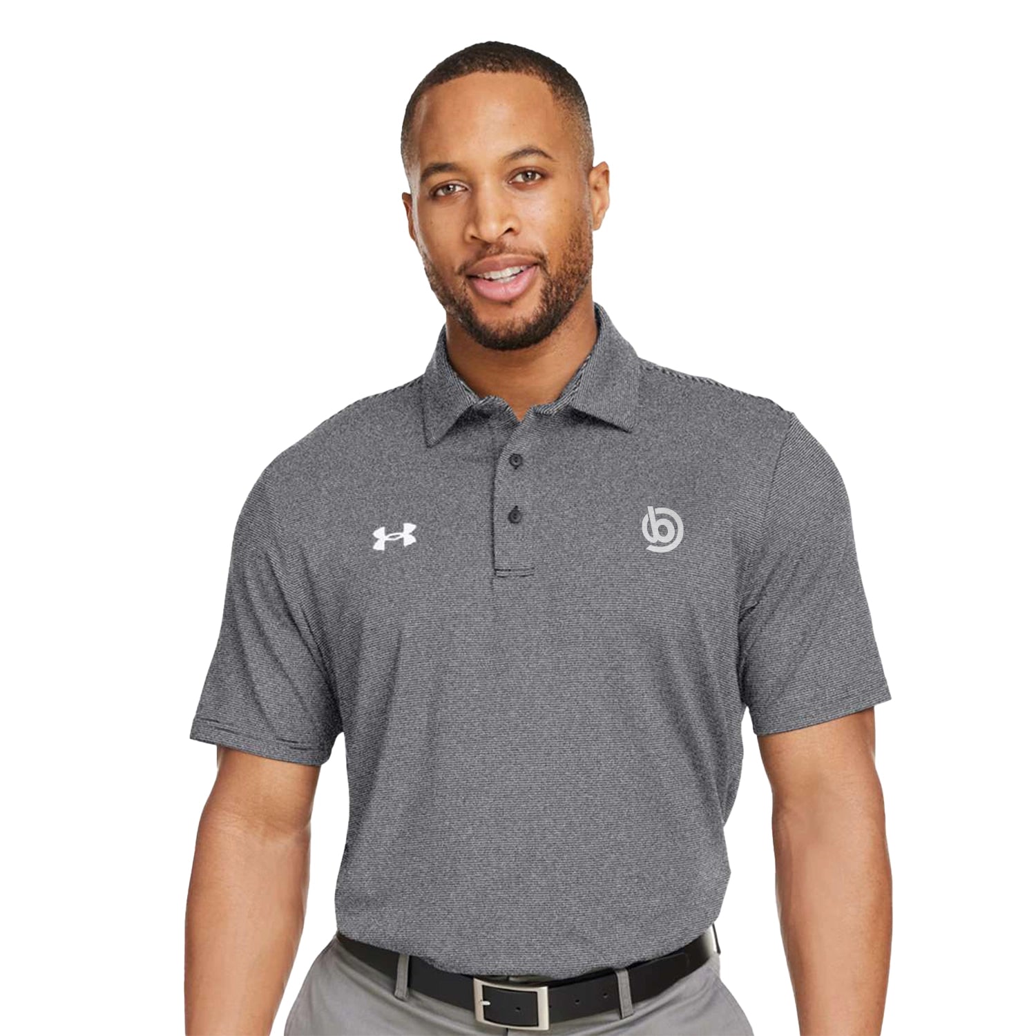Under Armour Destin Drive Striped Performance Embroidered Polo