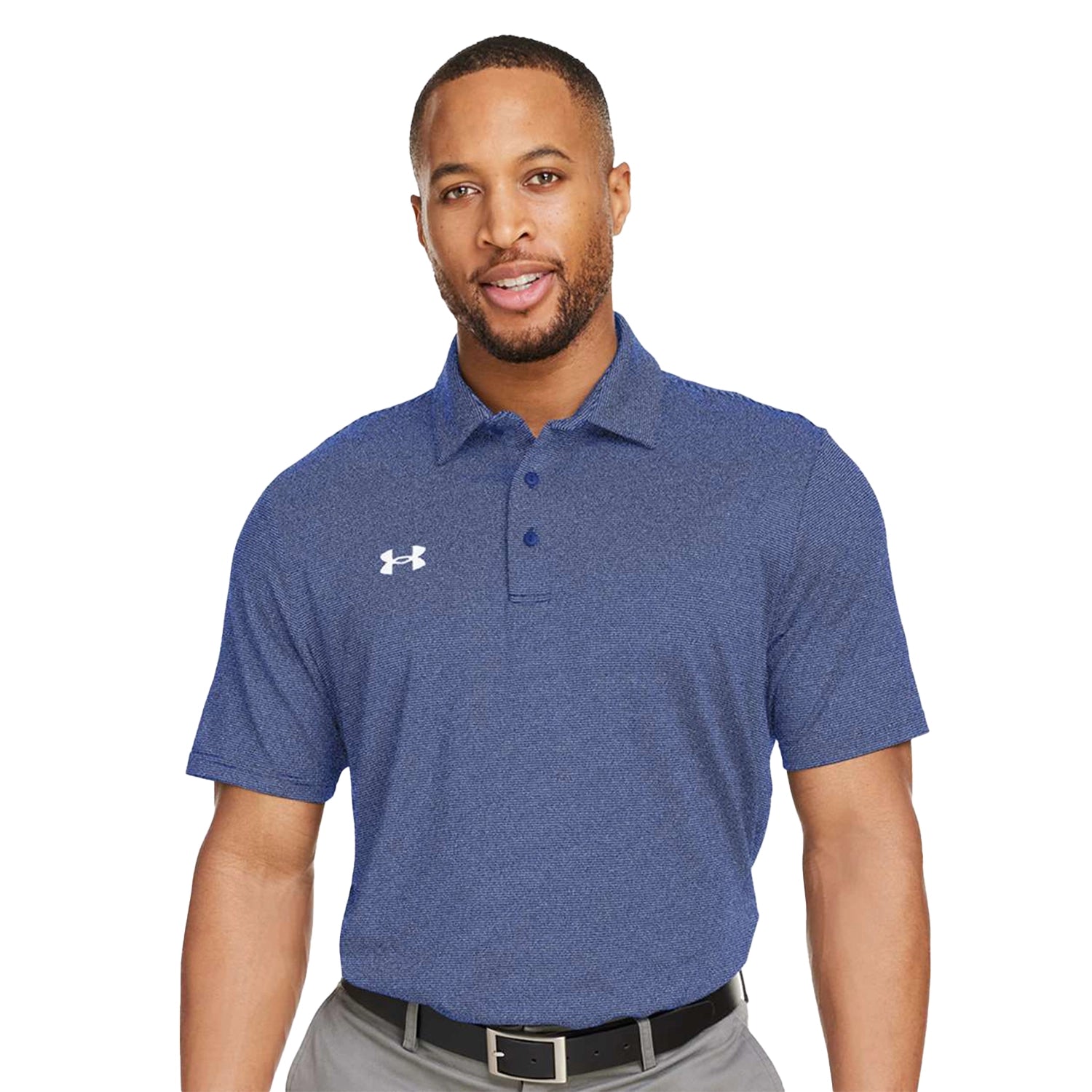 Under Armour Destin Drive Striped Performance Embroidered Polo