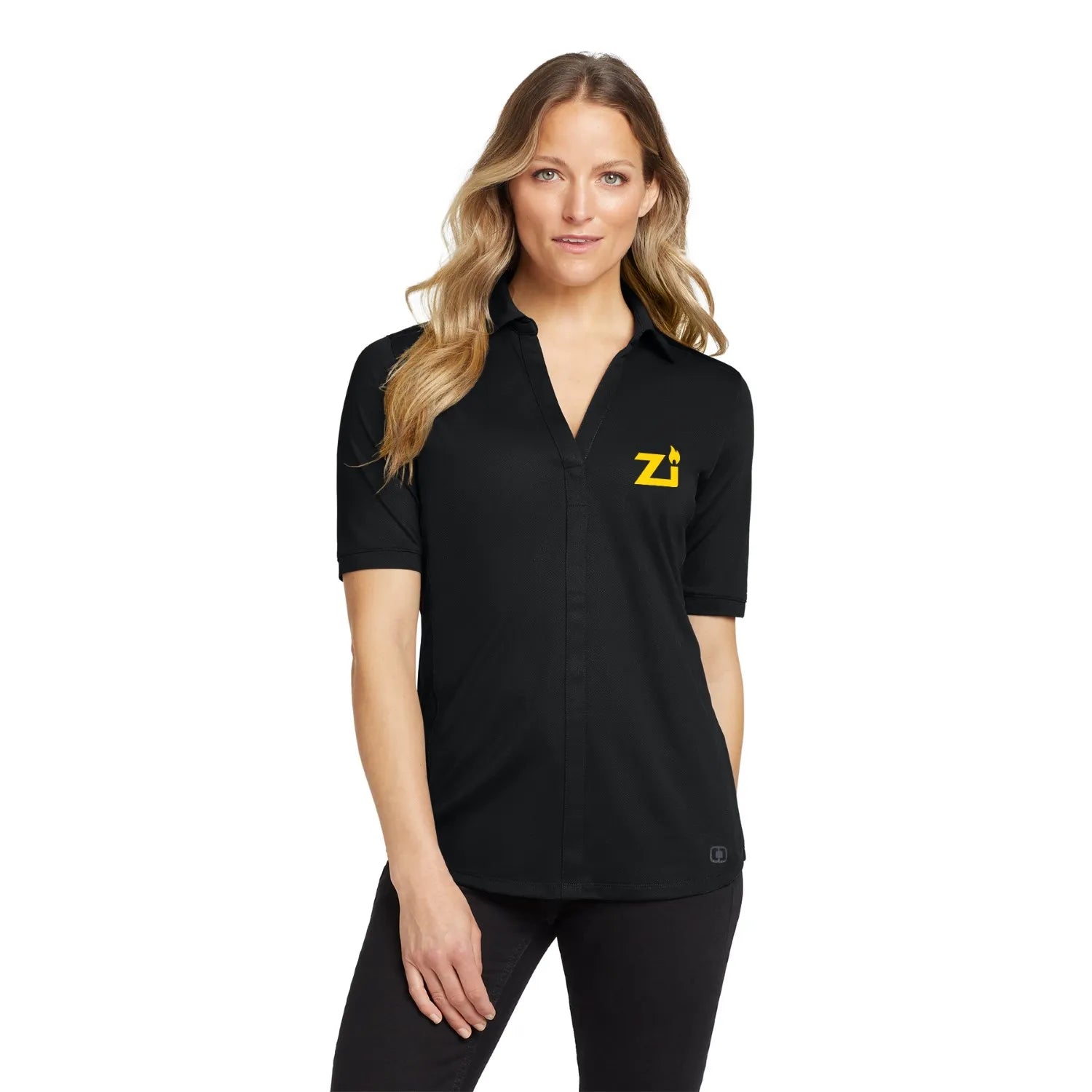 OGIO OGIO Women's Metro Embroidered Polo - Blacktop