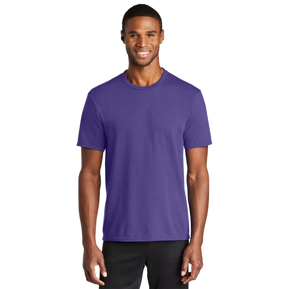 Port & Company Performance Blend Tee Decorated - Purple
