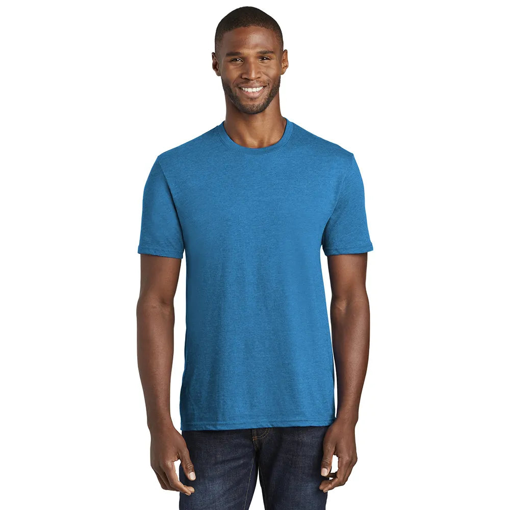 Port & Company Fan Favorite Blend Tee Decorated - Sapphire Blue Heather