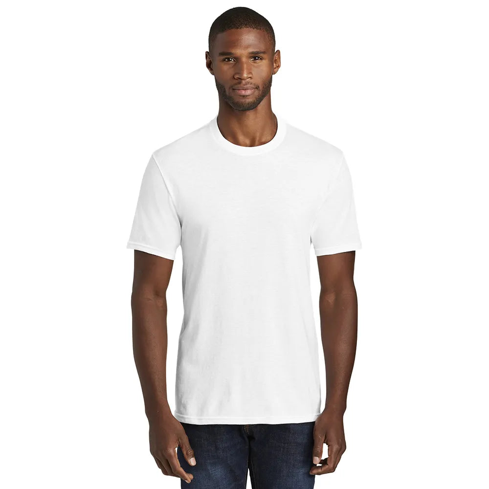 Port & Company Fan Favorite Blend Tee Decorated - White