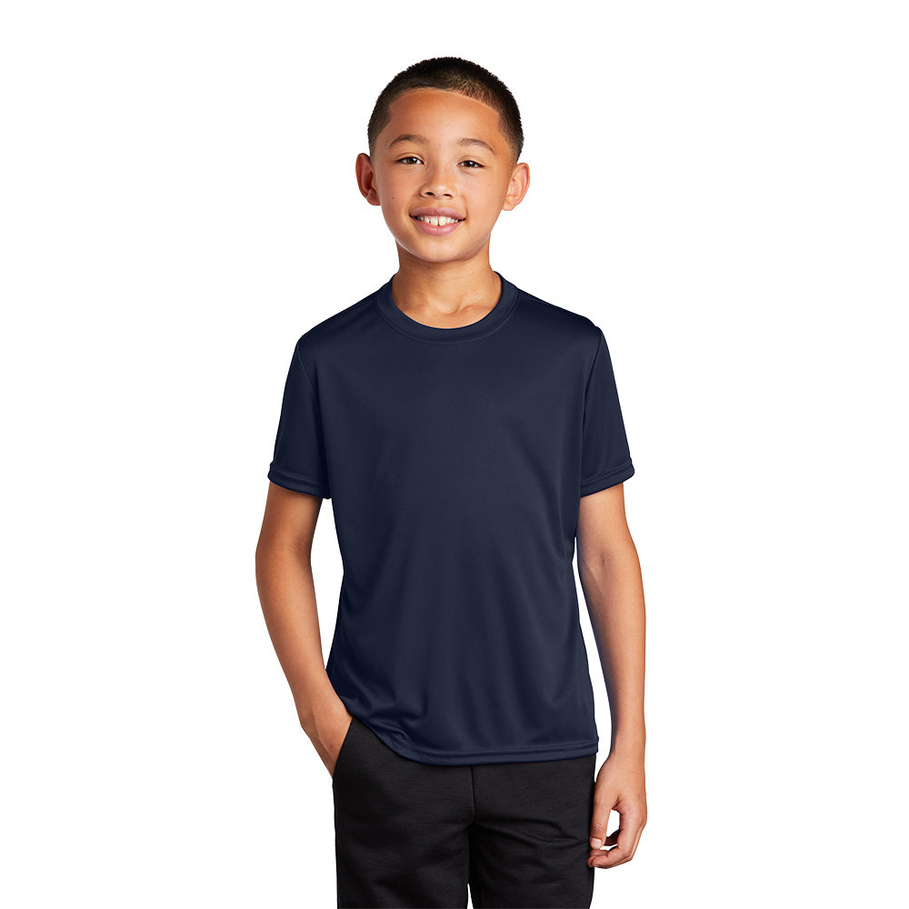 Port & Company Youth Performance Tee Decorated - Gold (PMS 137C)