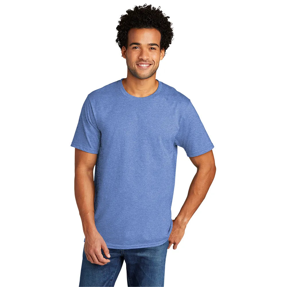 Port & Company Tri-Blend Tee Decorated - Carolina Blue Heather