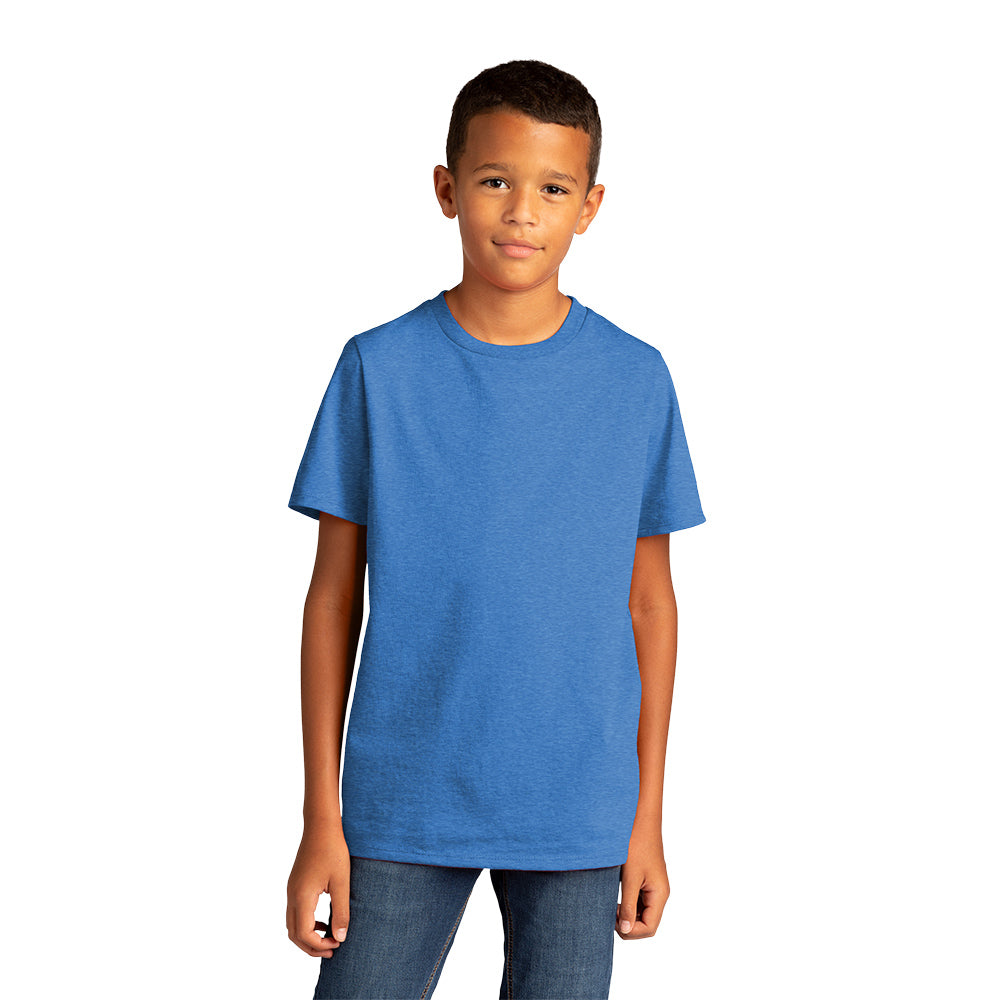 District Youth Re-Tee Decorated - Heathered Navy Blue (PMS 2379C)