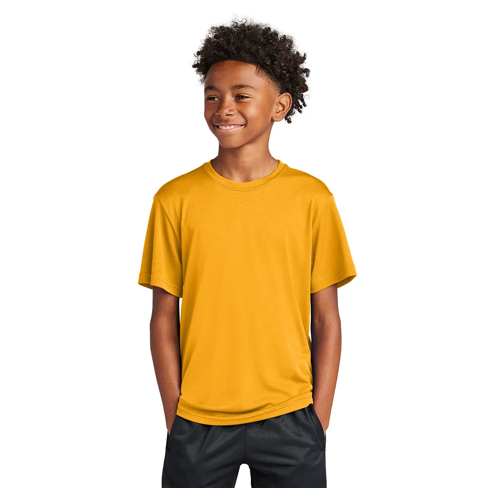 Sport-Tek Youth PosiCharge Competitor Tee Decorated - Gold (PMS 1235C)