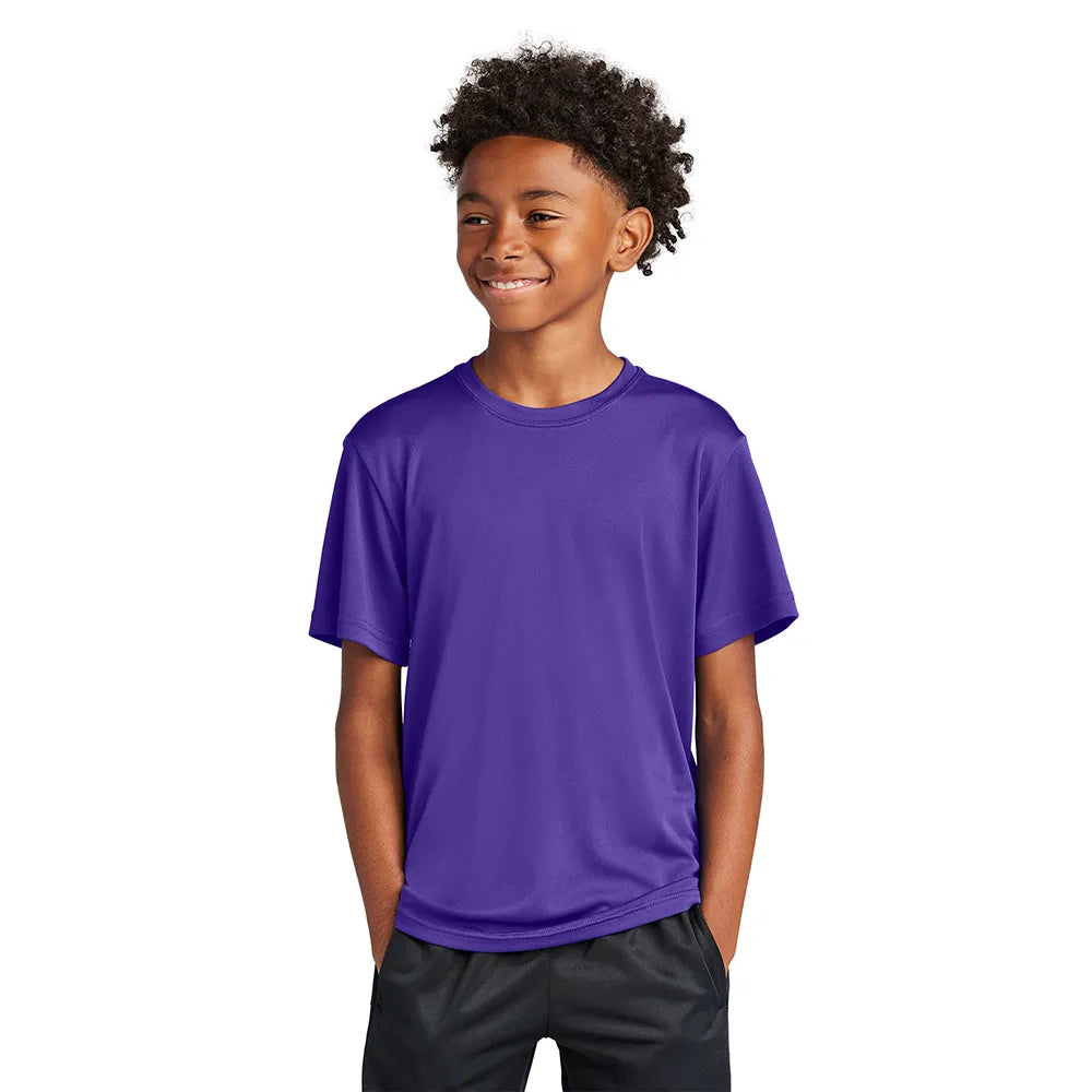 Sport-Tek Youth PosiCharge Competitor Tee Decorated - Purple (PMS 7672C)