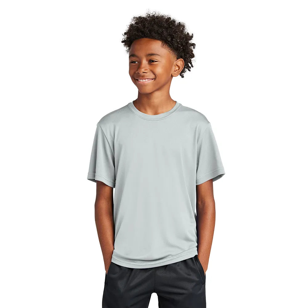 Sport-Tek Youth PosiCharge Competitor Tee Decorated - Silver Grey (PMS 429C)