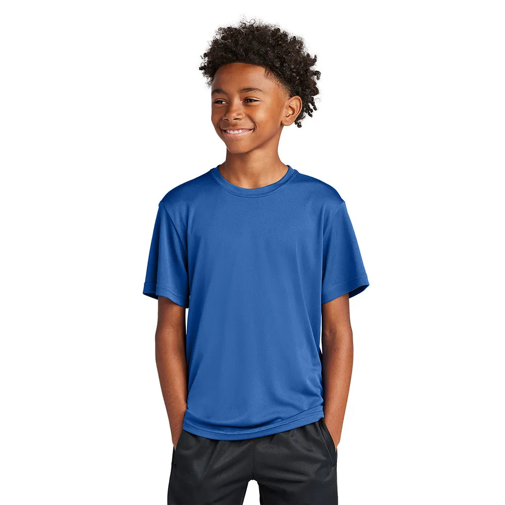 Sport-Tek Youth PosiCharge Competitor Tee Decorated - True Royal Blue (PMS 7686C)
