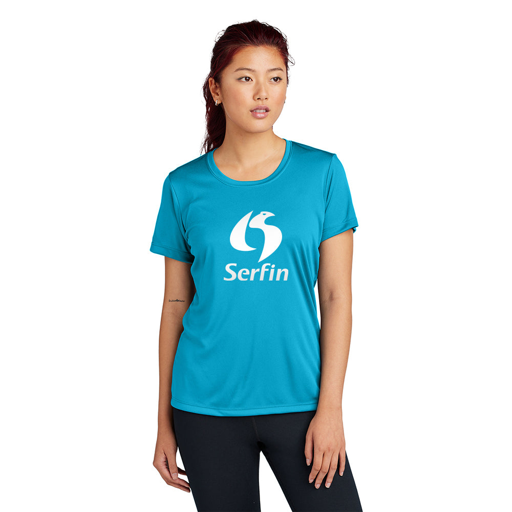 Sport-Tek Women's PosiCharge Competitor Tee Decorated - Atomic Blue