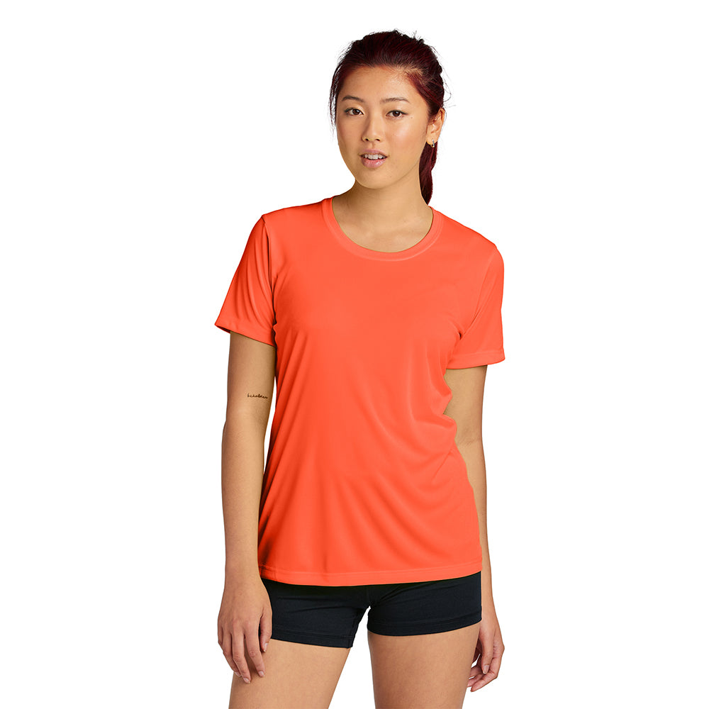 Sport-Tek Women's PosiCharge Competitor Tee Decorated - Neon Pink