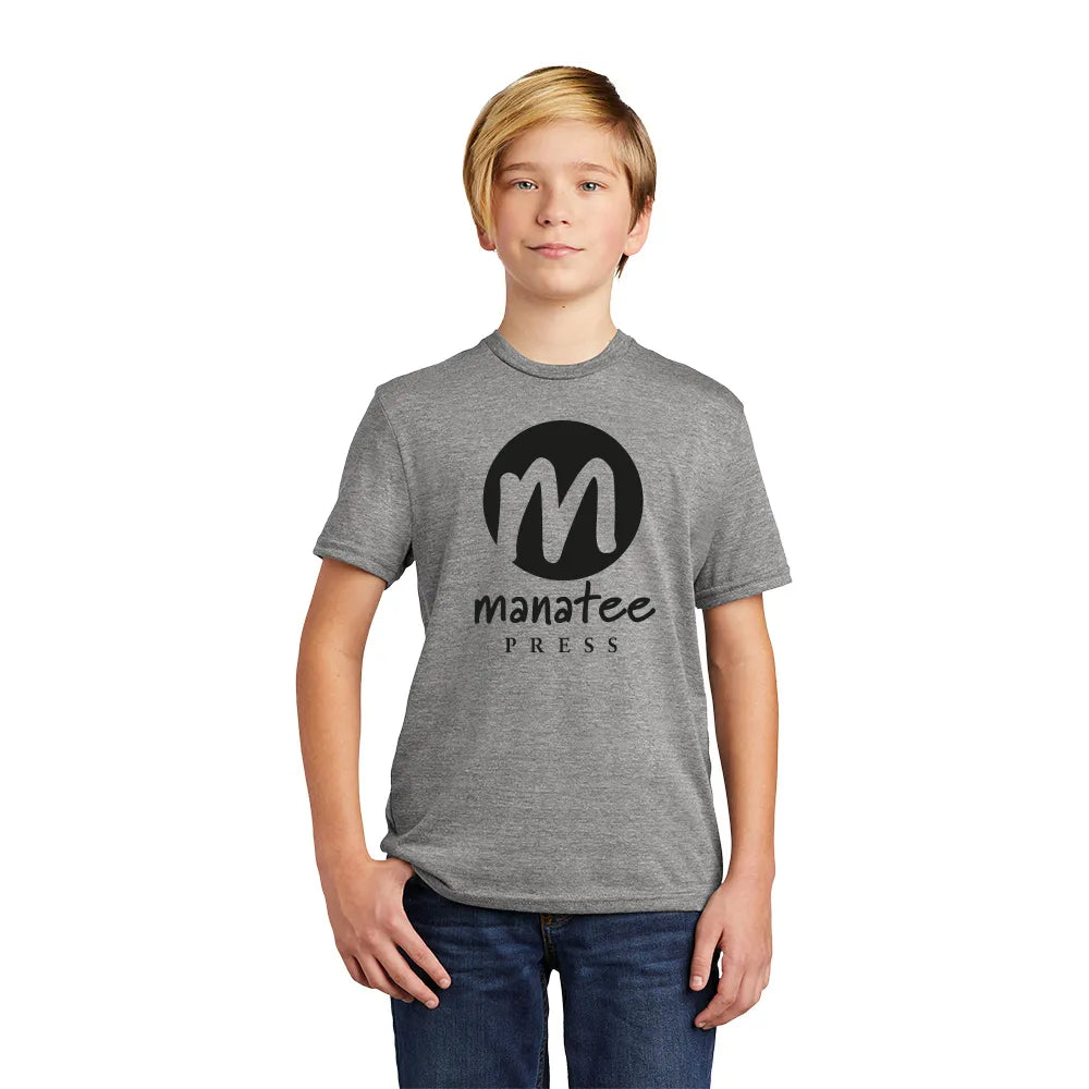 Allmade Youth Tri-Blend Tee Decorated - Rise Up Red (PMS 186C)