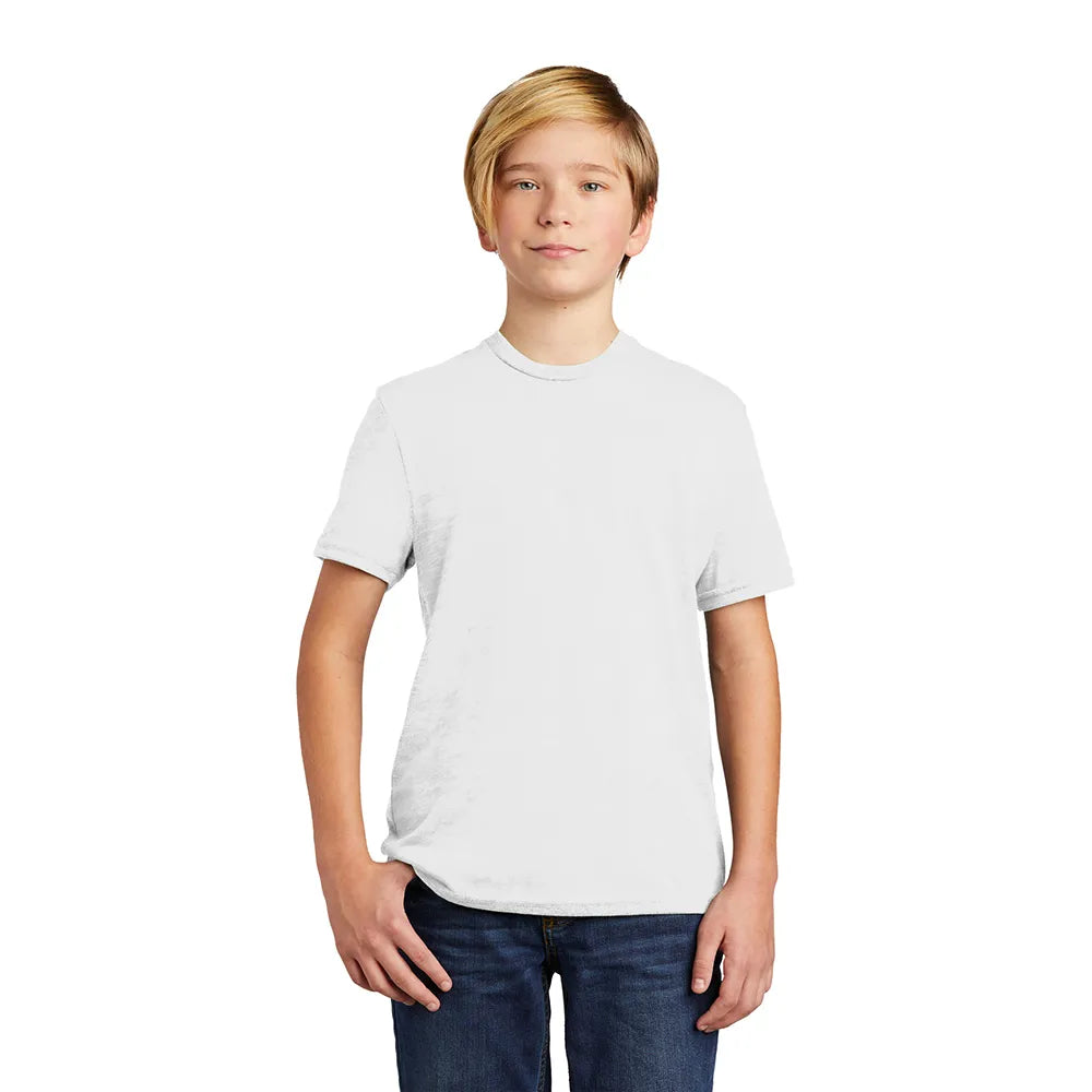 Allmade Youth Tri-Blend Tee Decorated - Bright White