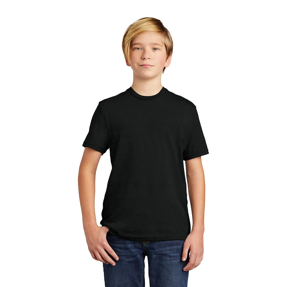 Allmade Youth Tri-Blend Tee Decorated - Space Black (PMS 3C)