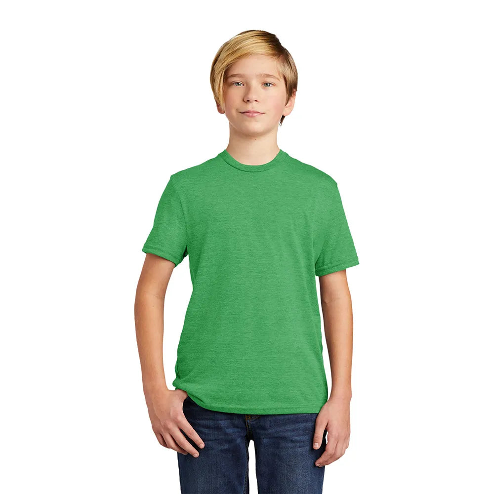 Allmade Youth Tri-Blend Tee Decorated - Enviro Green (PMS 3405C)
