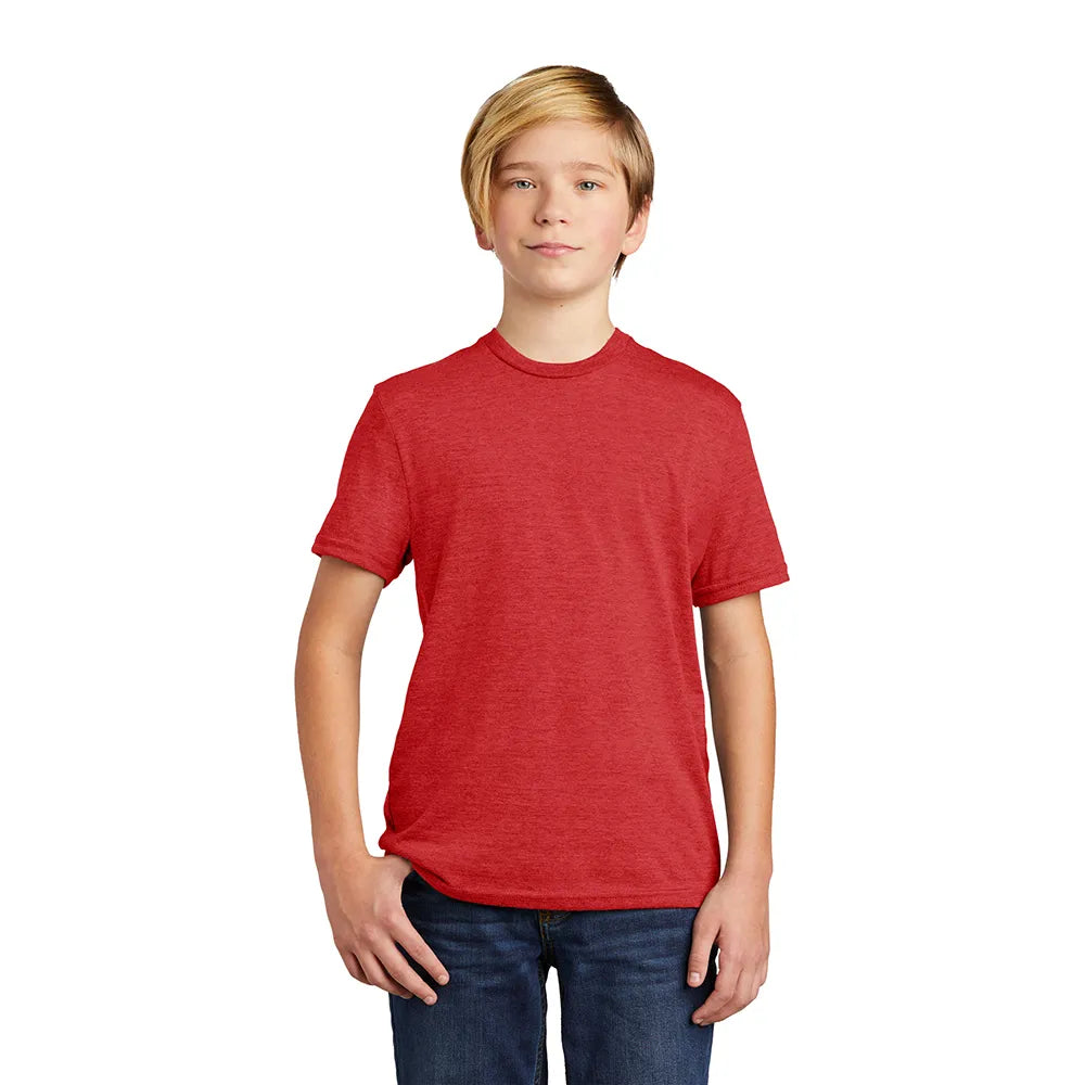 Allmade Youth Tri-Blend Tee Decorated - Vino Red (PMS 195C)