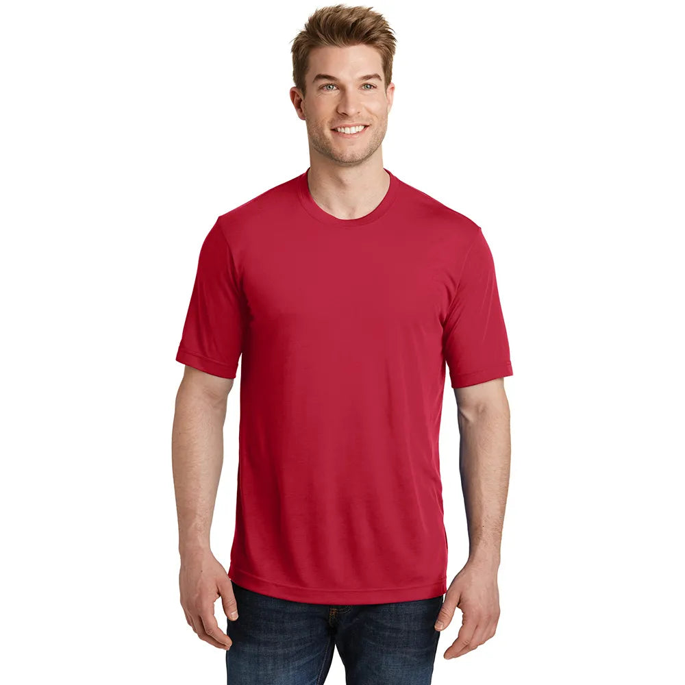 Sport-Tek PosiCharge Competitor Cotton Touch Tee Decorated - Deep Red