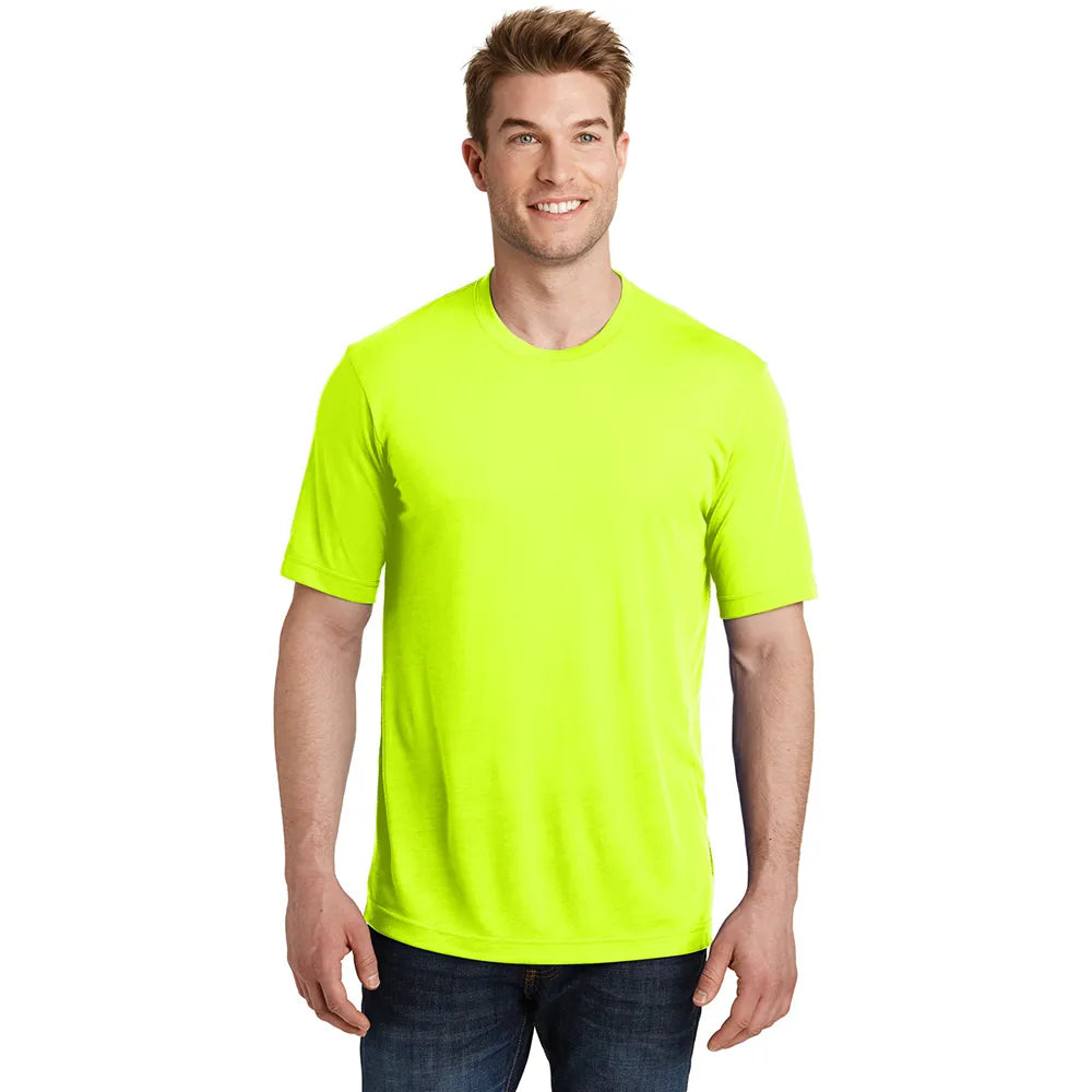 Sport-Tek PosiCharge Competitor Cotton Touch Tee Decorated - Neon Yellow