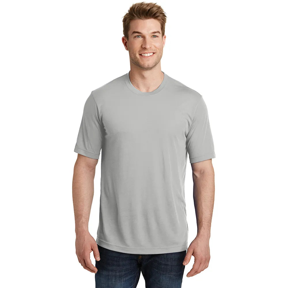 Sport-Tek PosiCharge Competitor Cotton Touch Tee Decorated - Silver