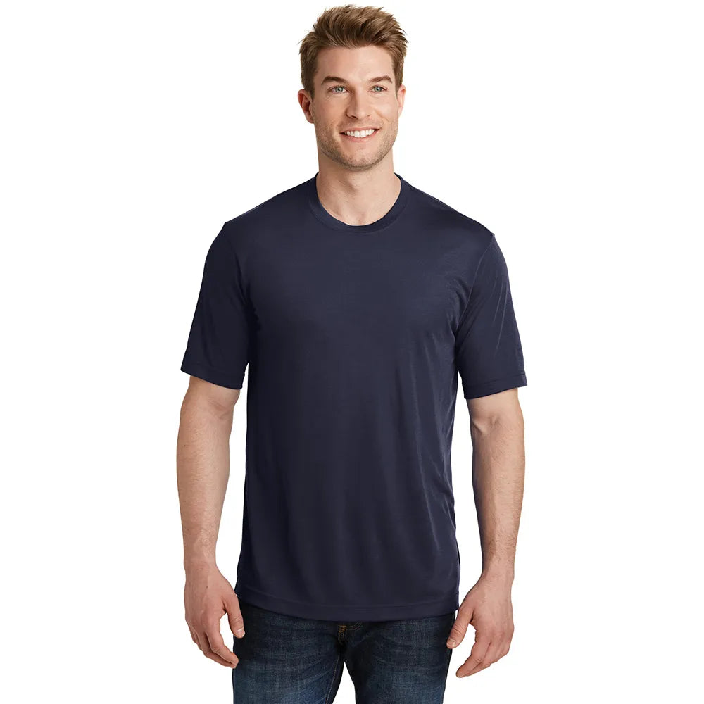Sport-Tek PosiCharge Competitor Cotton Touch Tee Decorated - True Navy Blue