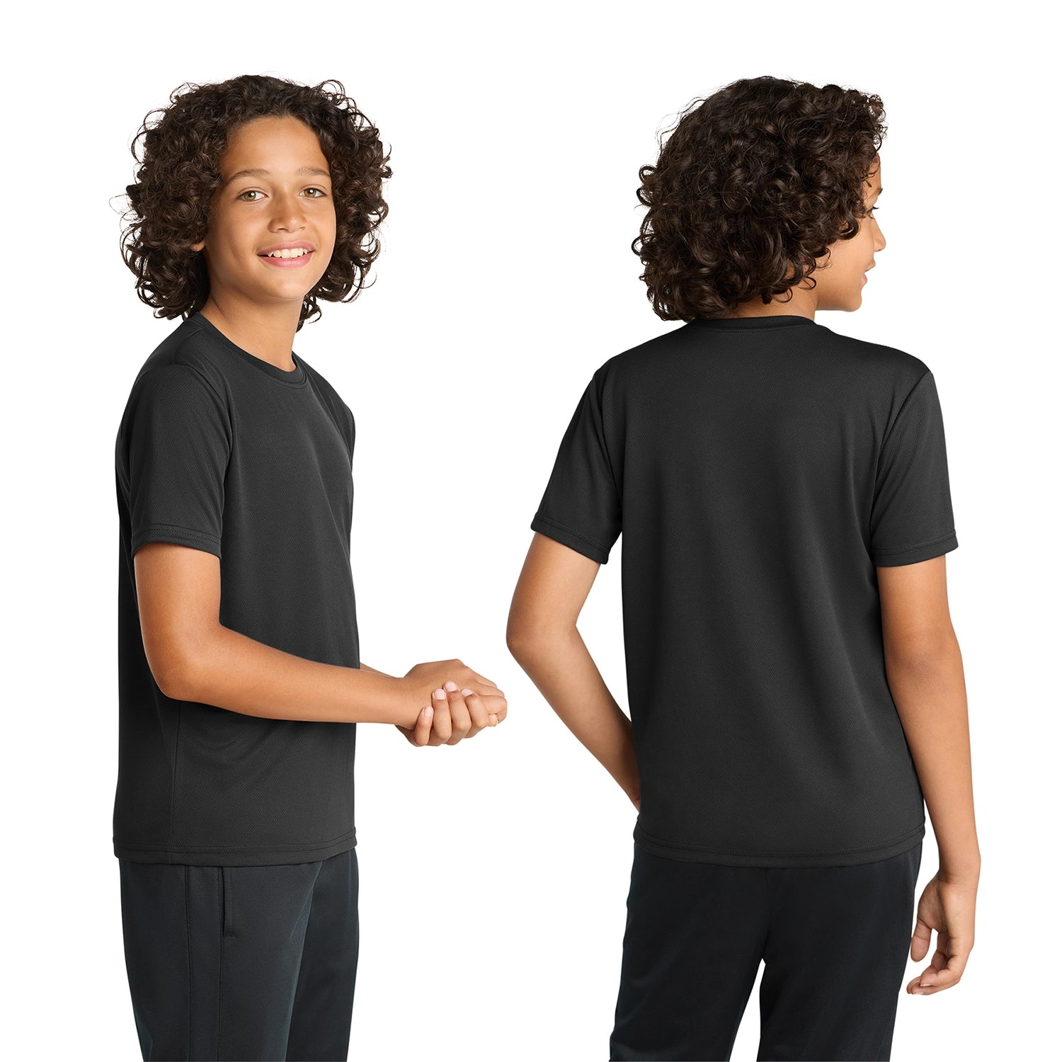 SportTek Decorated Youth PosiCharge RacerMesh Tee
