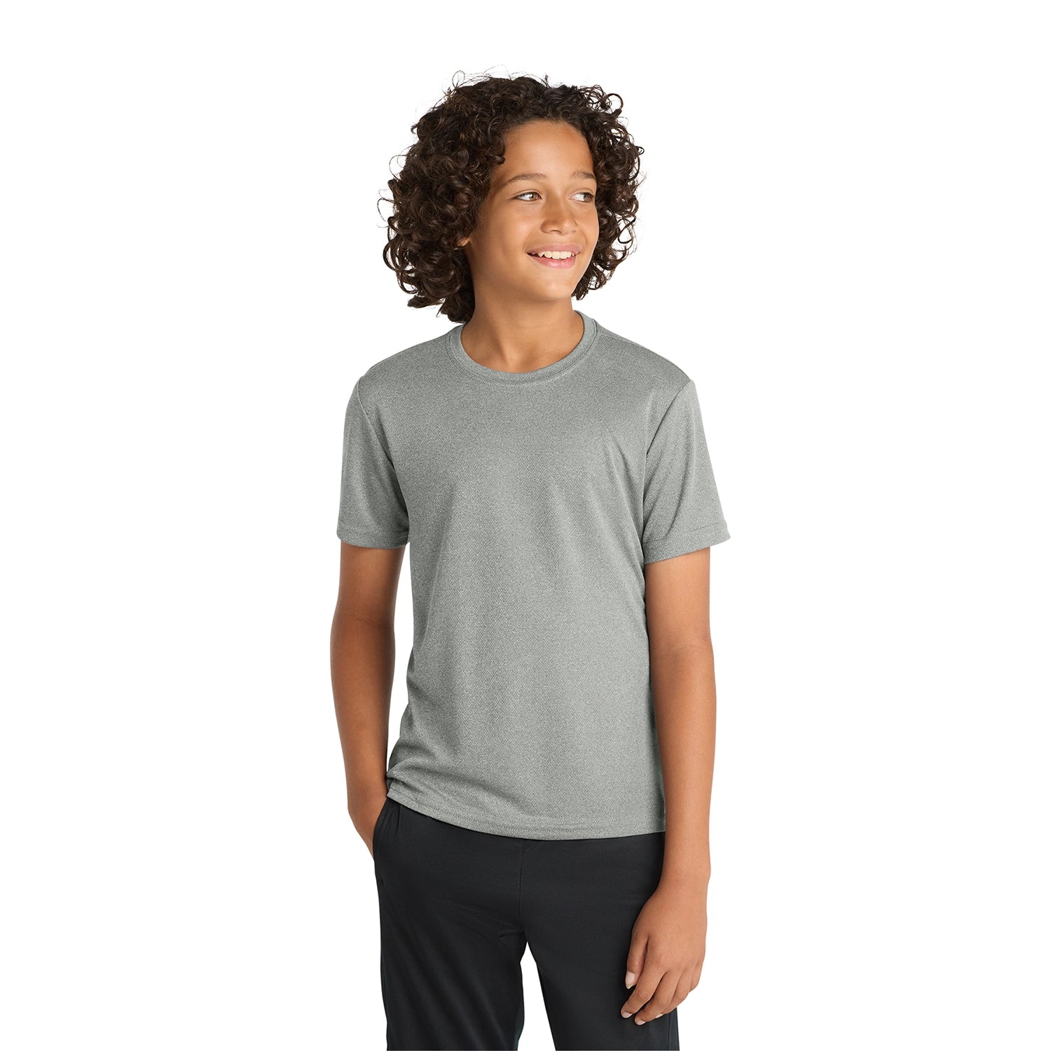 SportTek Decorated Youth PosiCharge RacerMesh Tee