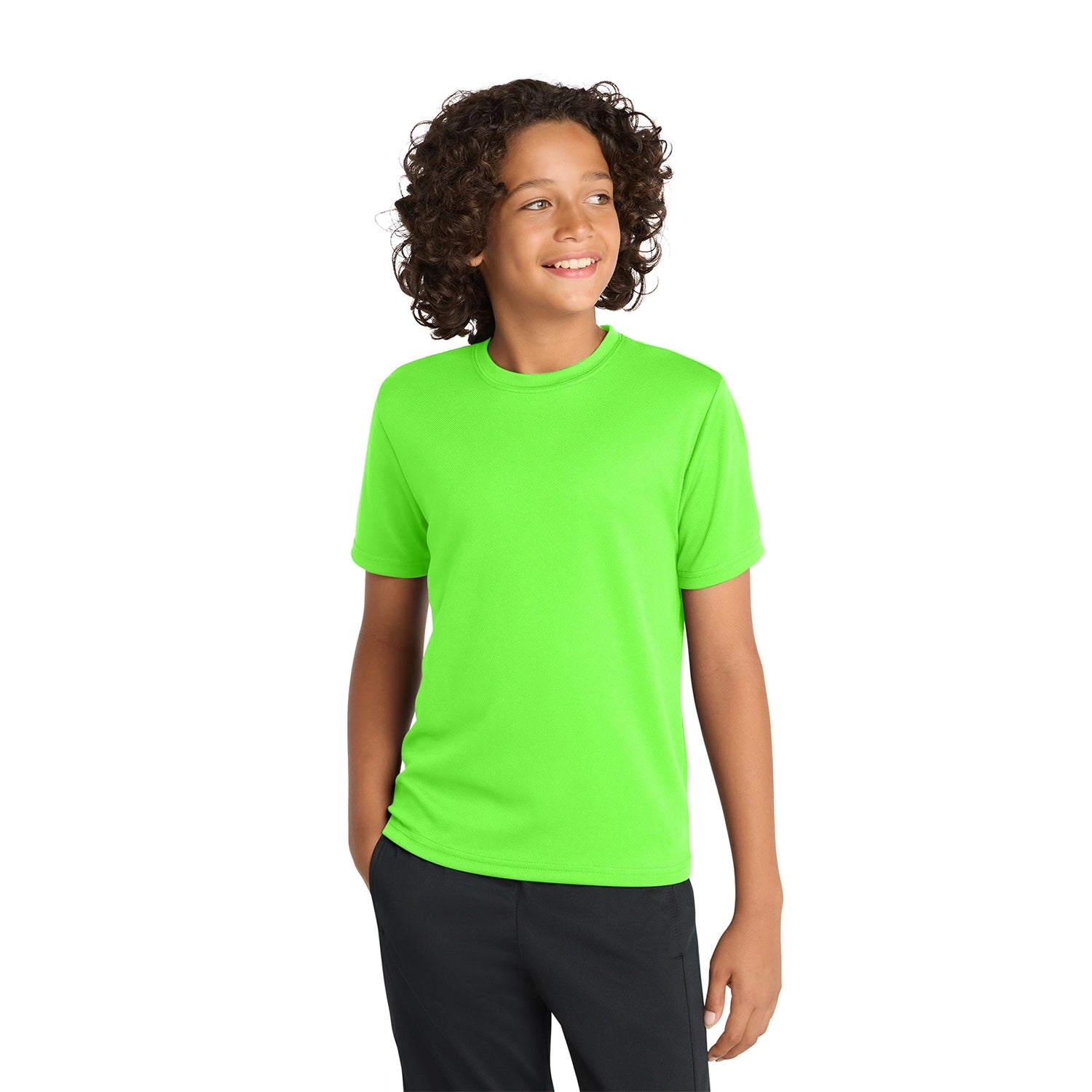 SportTek Decorated Youth PosiCharge RacerMesh Tee